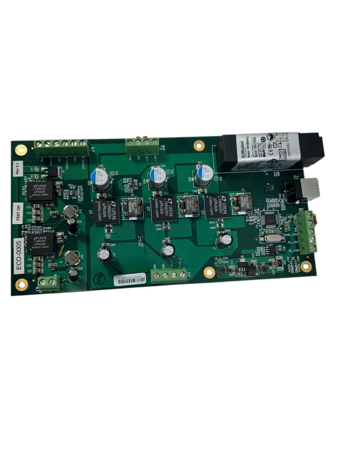 Eco-0005 Modem Board With Rjmodem Mt5656rj 1