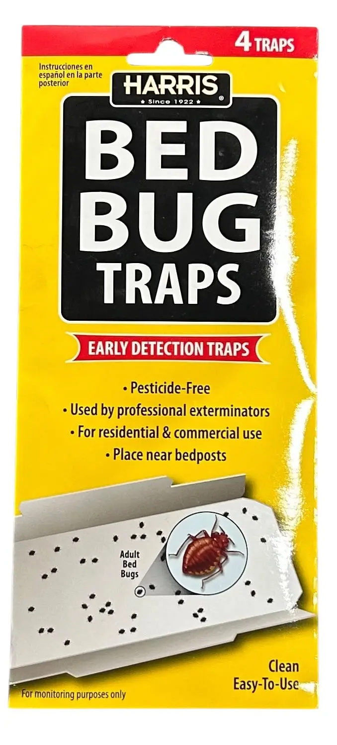 Harris All Natural Bed Bug Traps, 2 Pack, 4 Traps Each - In Store Pickup Only 1