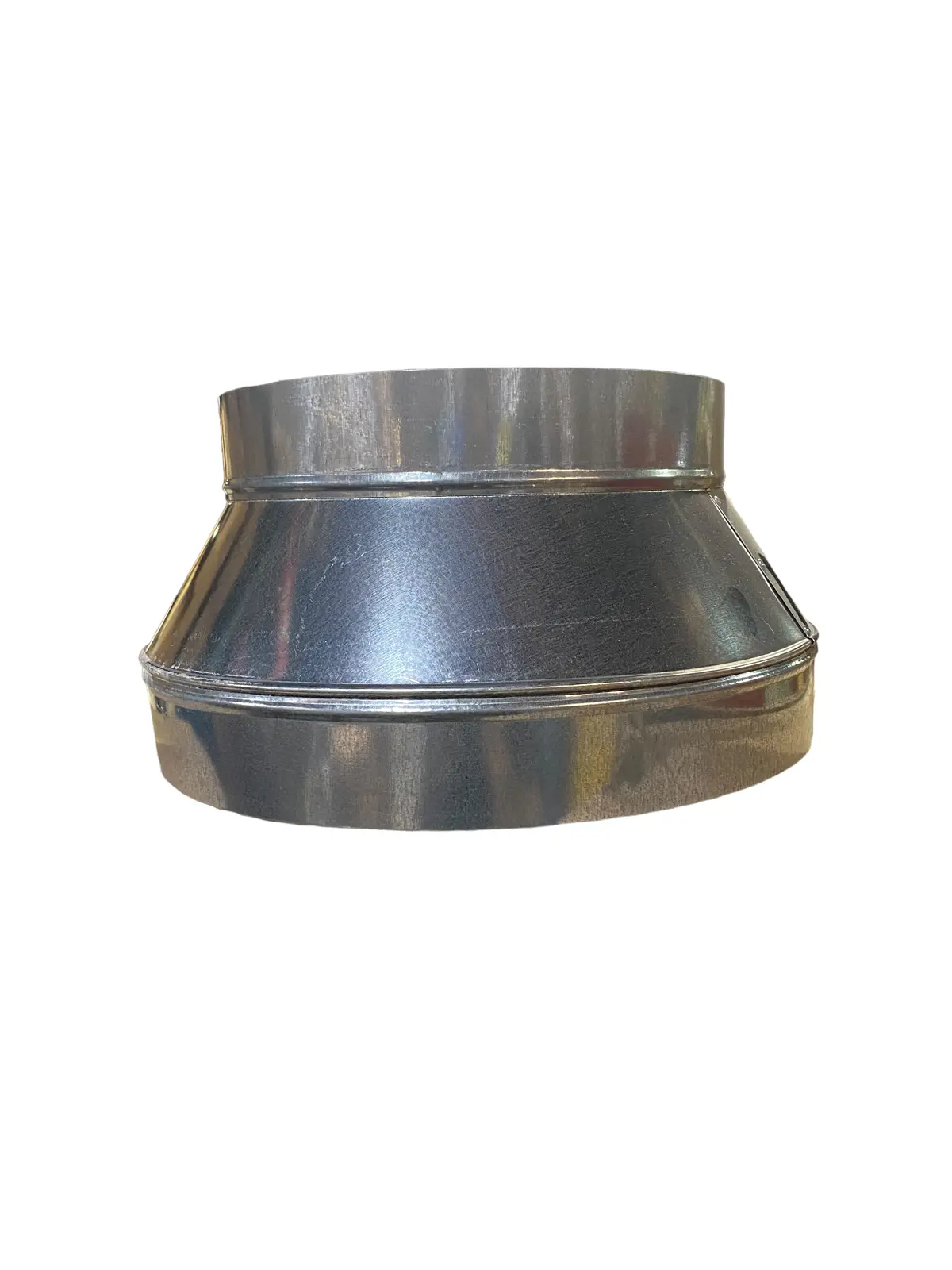 Heating & Cooling Products, 43116126, Non-Crimped, Tapered Reducer, 16 X 12 In, Plain Connection, 26 Ga, Galvanized, Steel 1
