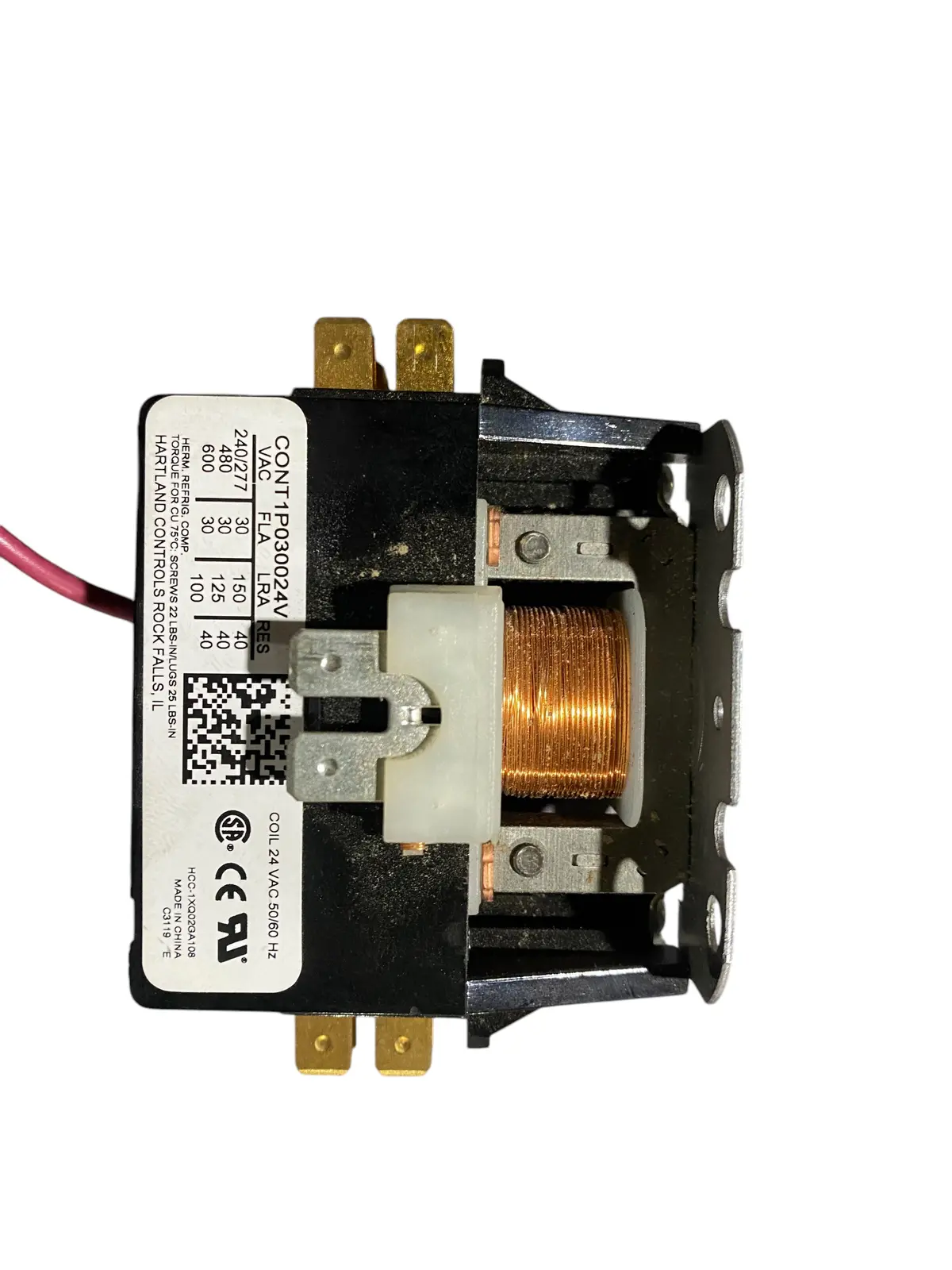 Heartland Controls, Cont2p030024v,  Dp Contactor,  24V,  2Pole,  30Amp 1