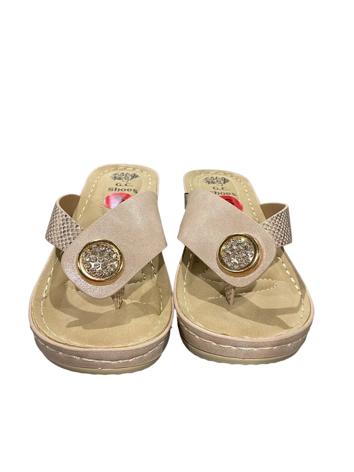 Good Choice, Women's, Dafni, Wedge Sandal, Natural 1