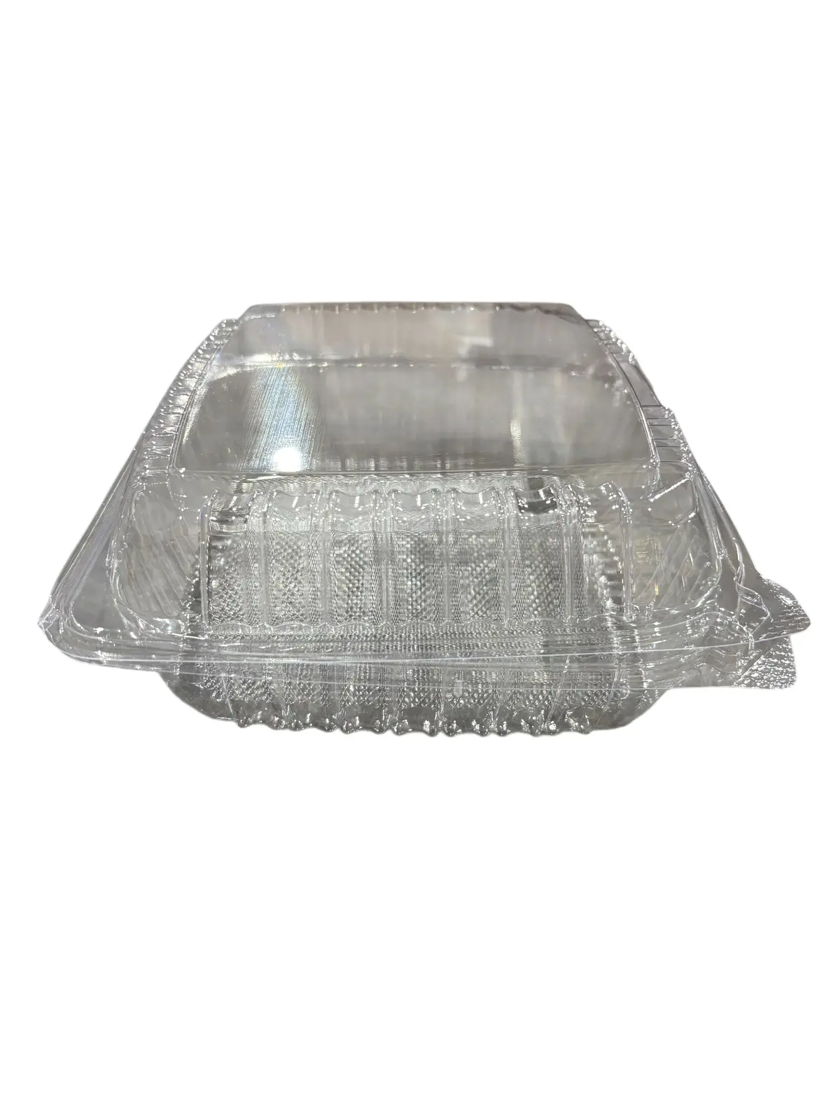 Clearseal, Plastic, Hinged, Containers, Clear, 8", Case Of 250 1