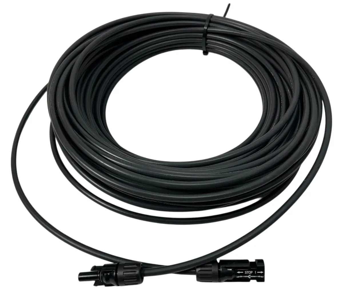 Pacific Coast Wires — 10 Awg Pv Wire, Black, 100', Mc4 M/F (Pcwcblk100mc4mf) 1