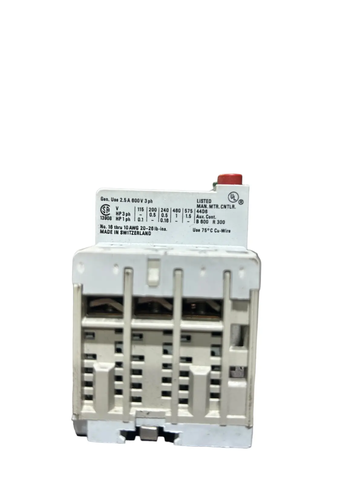 Allen Bradley, 140–Mn-0250, Motor Circuit Breaker (New No Box) 1