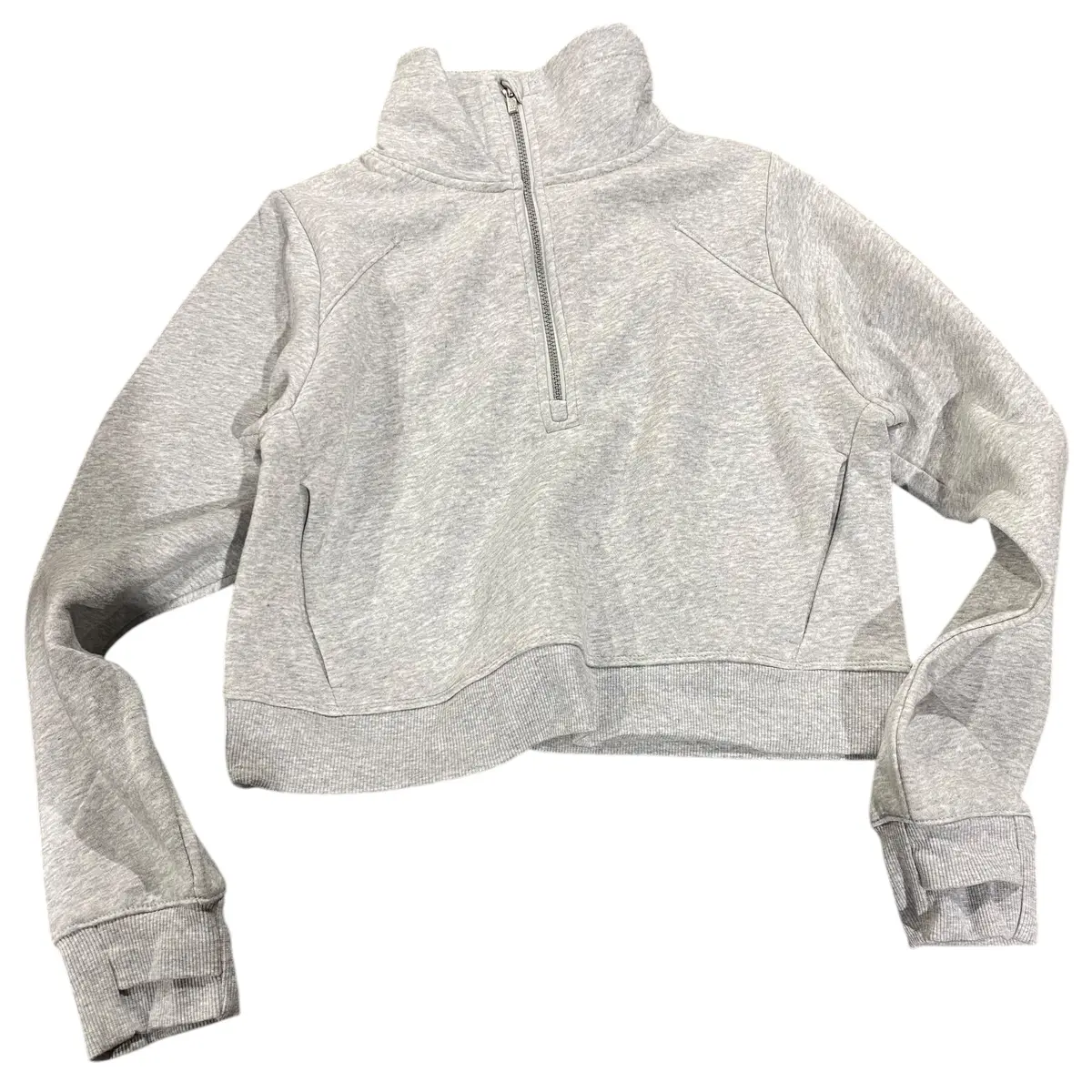 Women's, All In Motion, Fleece, Half Zip, Pullover, Sweatshirt, Heathered Gray 1