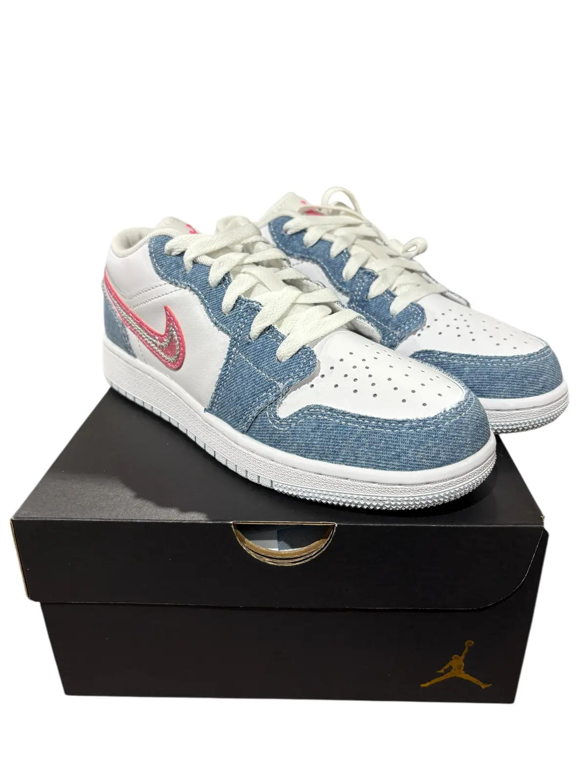 Jordan, Youth, 1 Low Se, Gs, Denim, Sequin 1