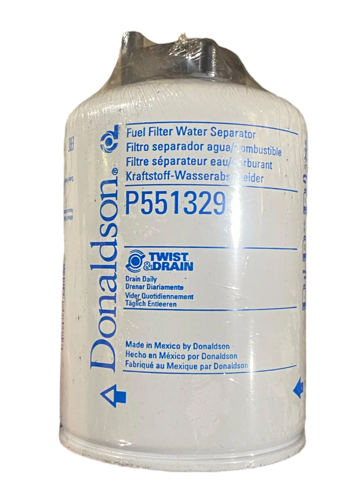 Donaldson, P551329, Spin On, Twist & Drain, Water Seperator, Fuel Filter (New No Box) 1