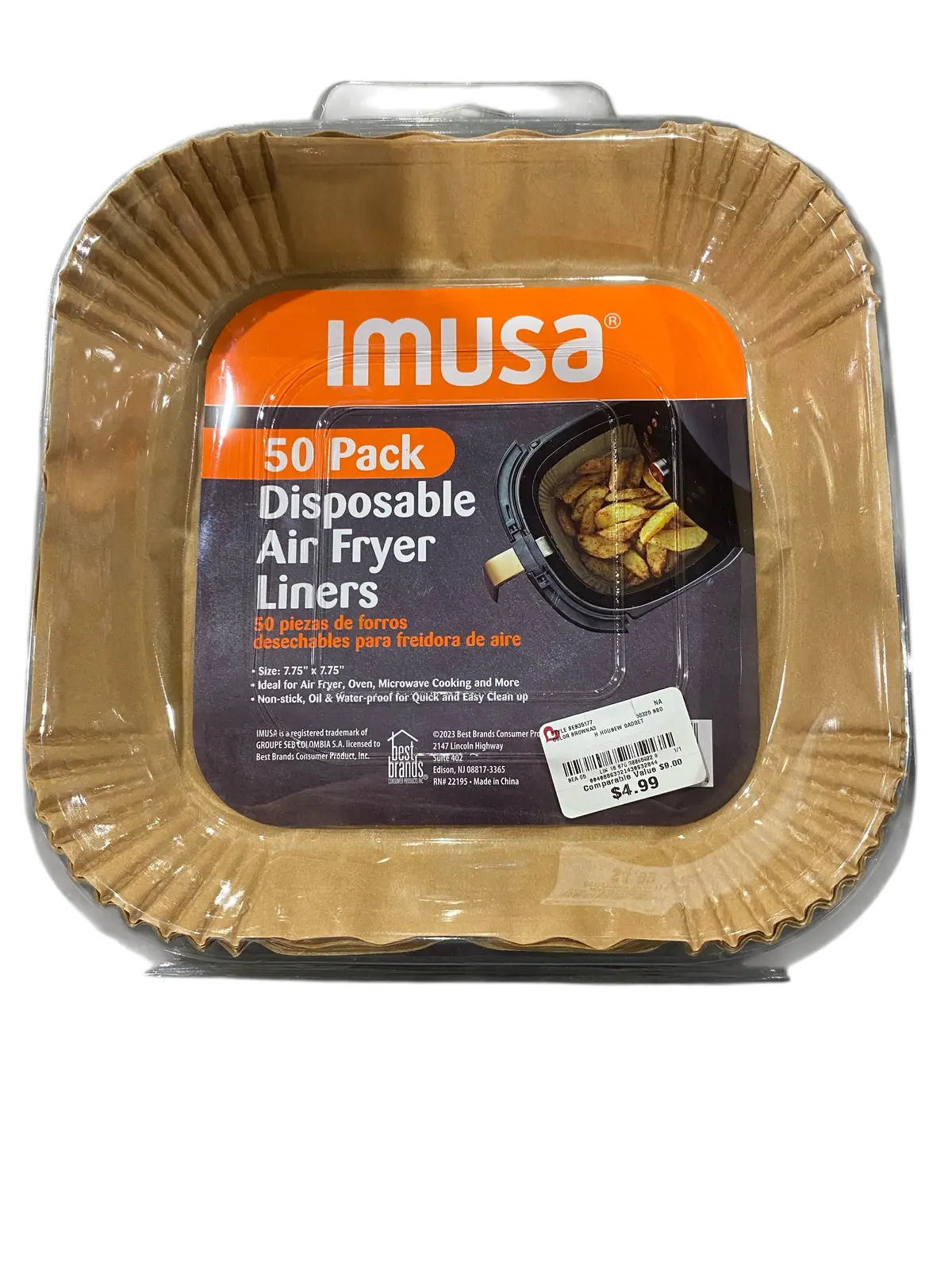Imusa, Air Fryer, Non-Stick, Disposable, Paper Liners, 50 Pack - In Store Pickup Only 1