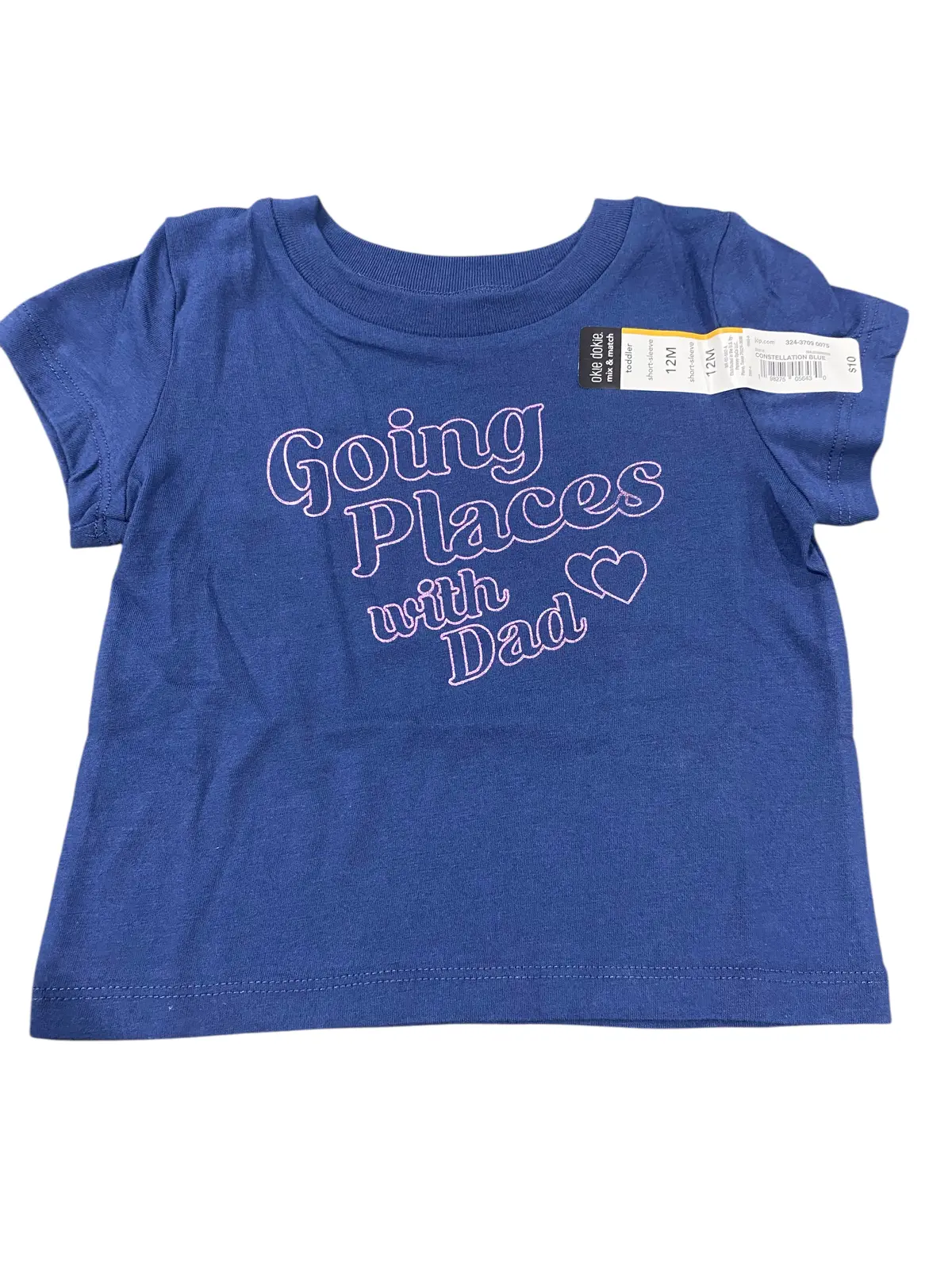 Okie Dokie, Toddler, Girls, Going Places With Dad, Graphic T-Shirt 1