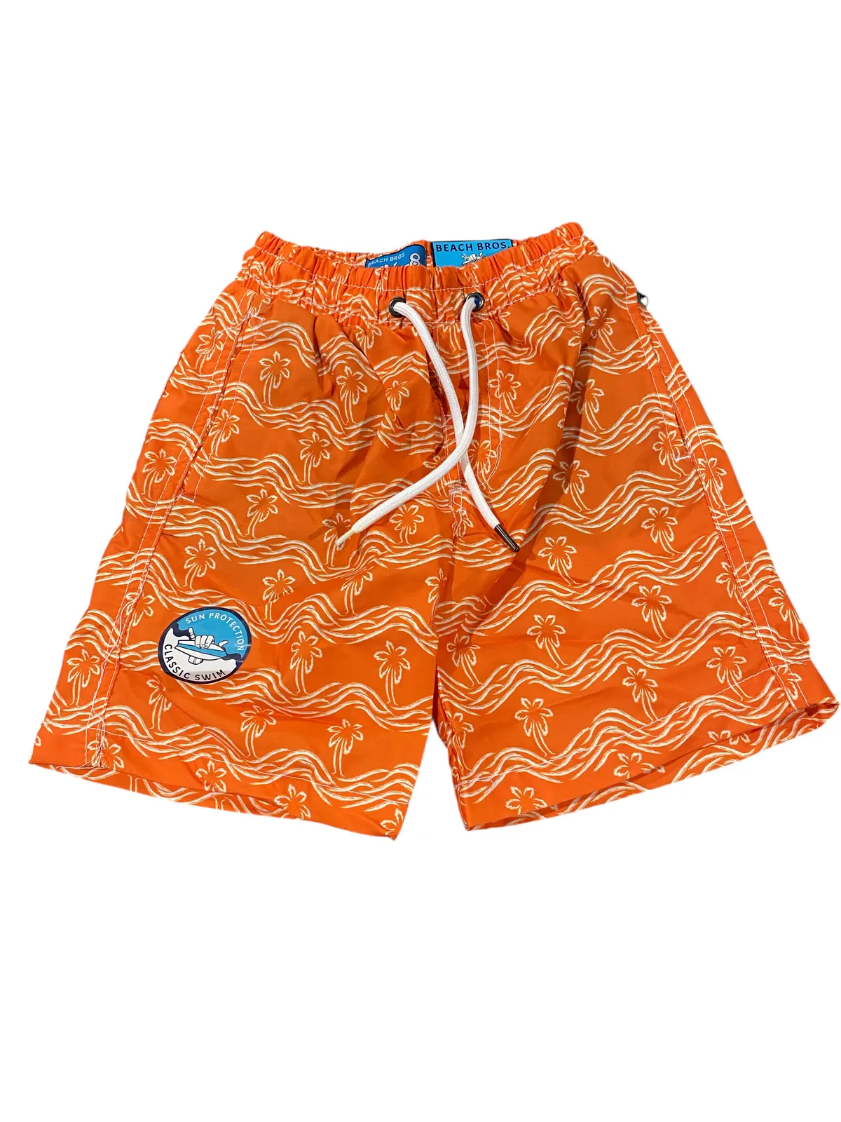 Beach Bros., Boys, Quick Dry, Swim Trunk, Orange 1