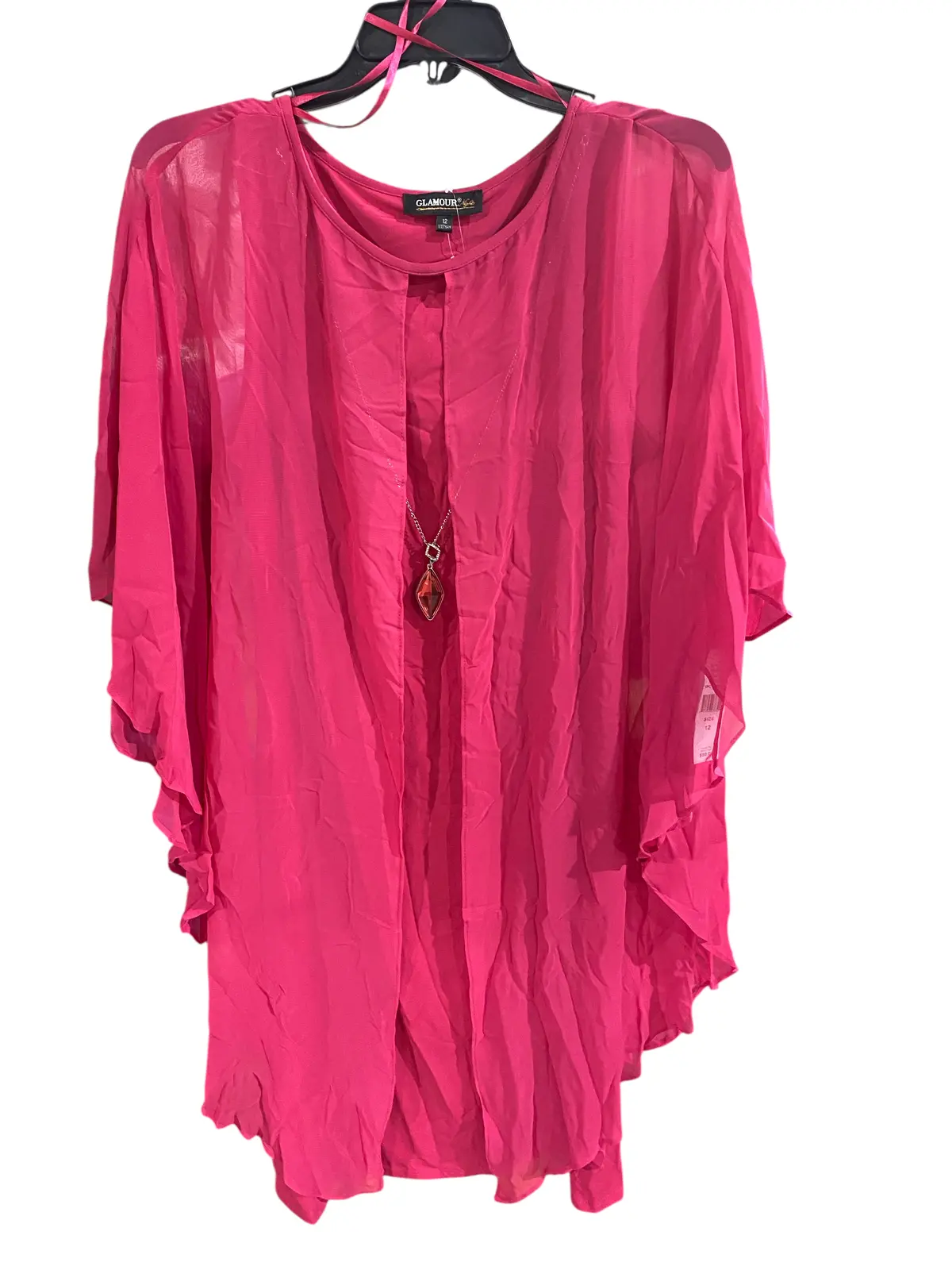 Glamour Nights, Women's, Dress, Necklace, Fuschia, Size 12 1