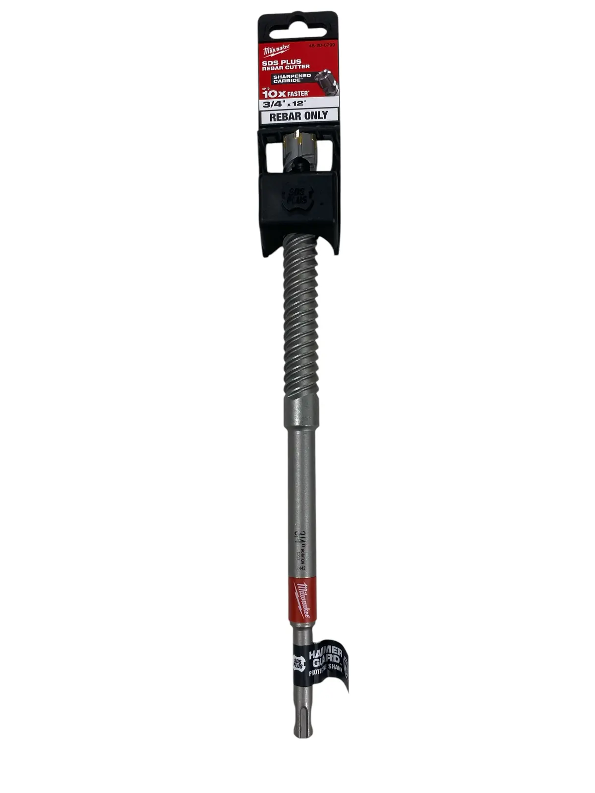 Milwaukee, 3/4 In. X 12 In., Sds Plus, Rebar Cutter, 48-20-6799 1