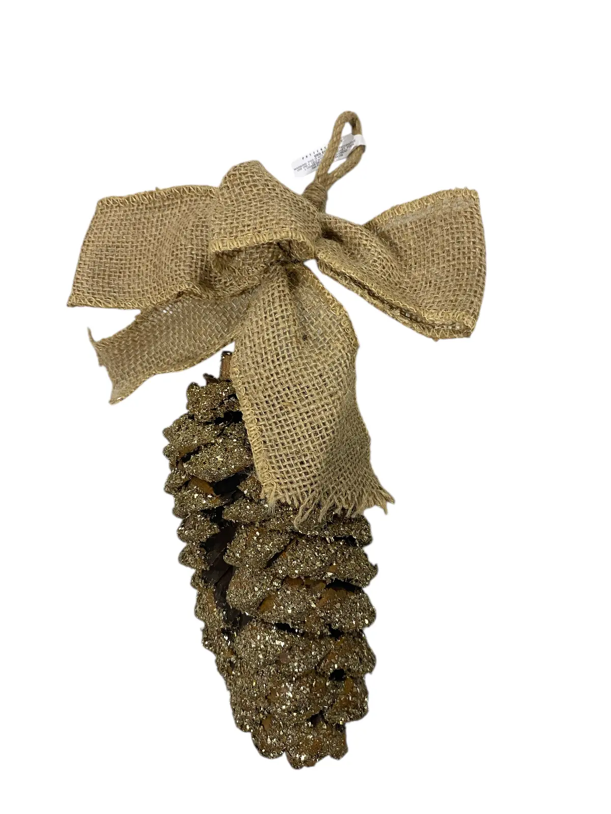 Pottery Barn, Golden Pinecone Ornament 1