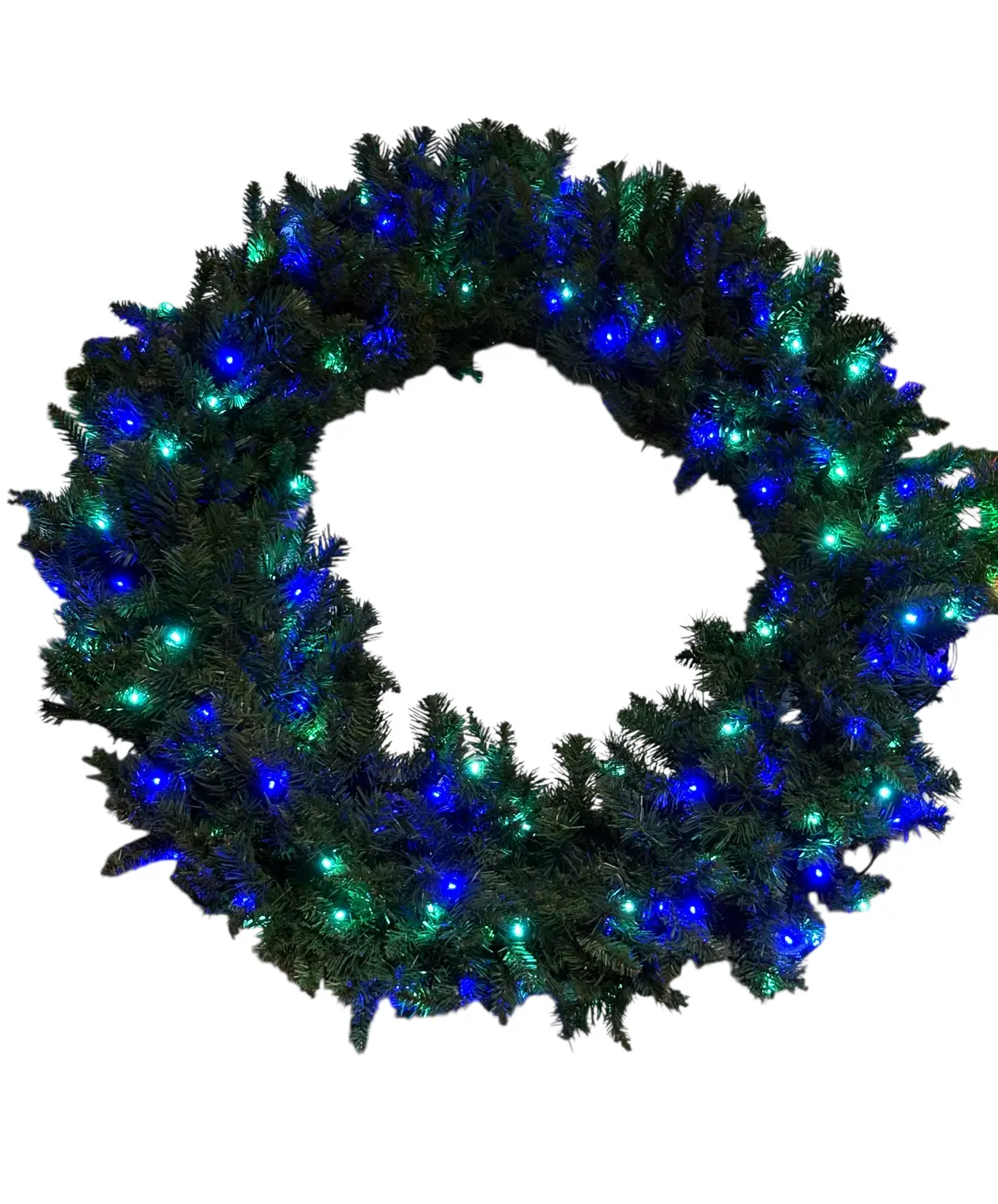 Lights For Christmas, Sequoia, Fir Wreath, 48", Led, Ocean 1