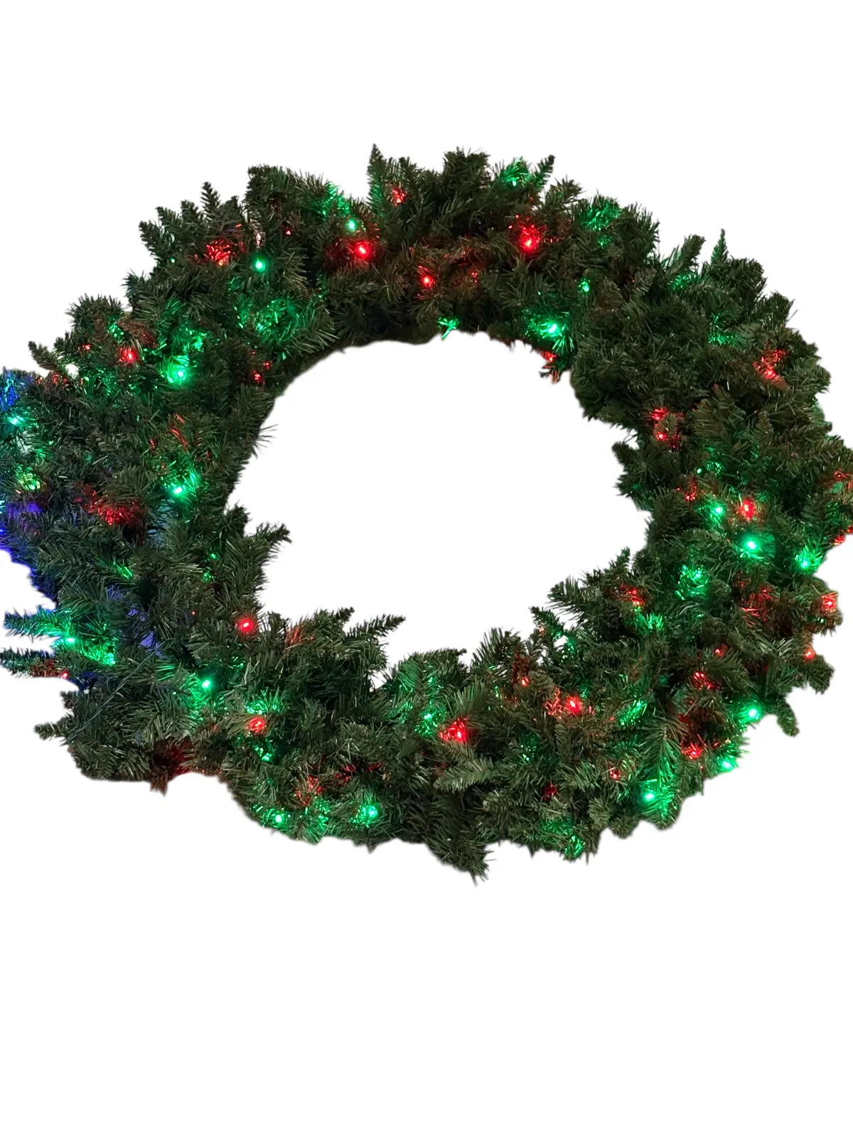 Lights For Christmas, Sequoia, Fir Wreath, 48", Led, Grinch, Strobe 1