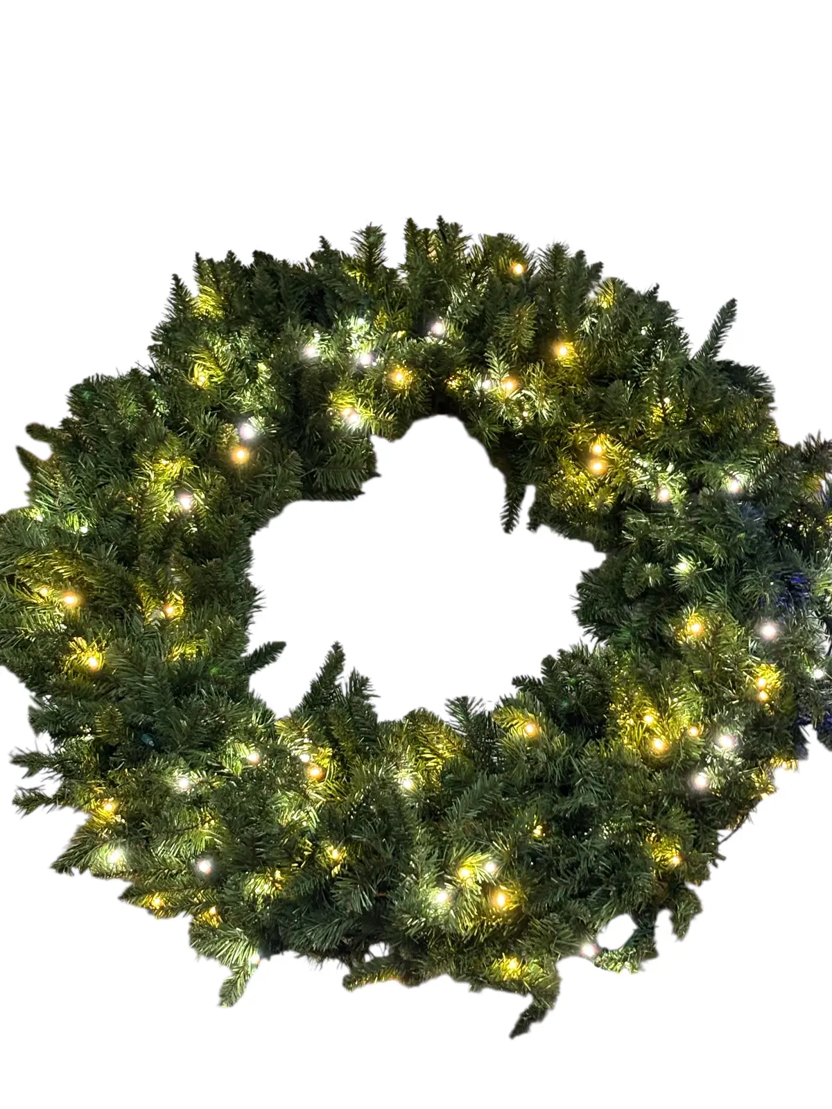 Lights For Christmas, Sequoia, Fir Wreath, 48", Led, Champagne, Twinkle 1