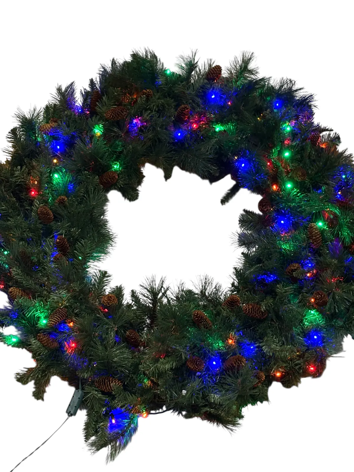 Lights For Christmas, Mixed, Noble Wreath, 48", Led, Multi 1
