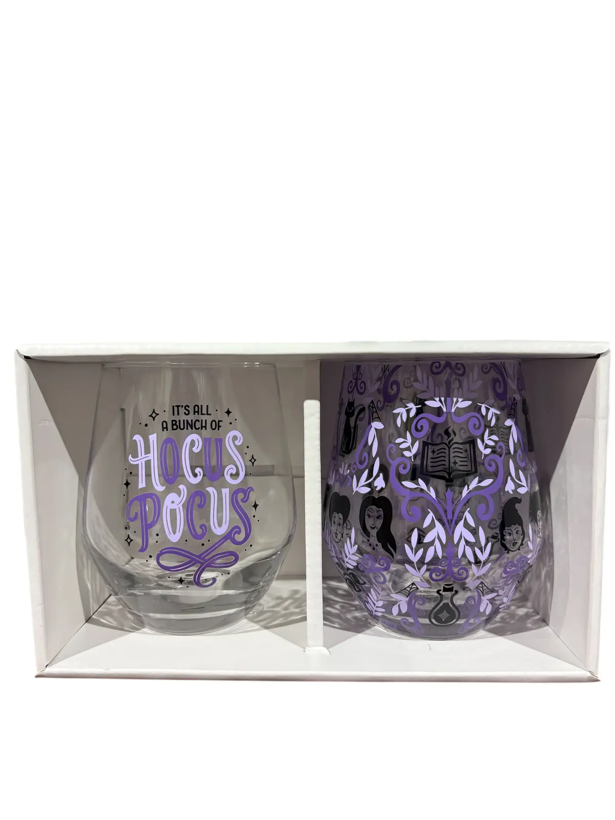 Hallmark, Disney, Hocus Pocus, Stemless Glasses, Set Of 2 1