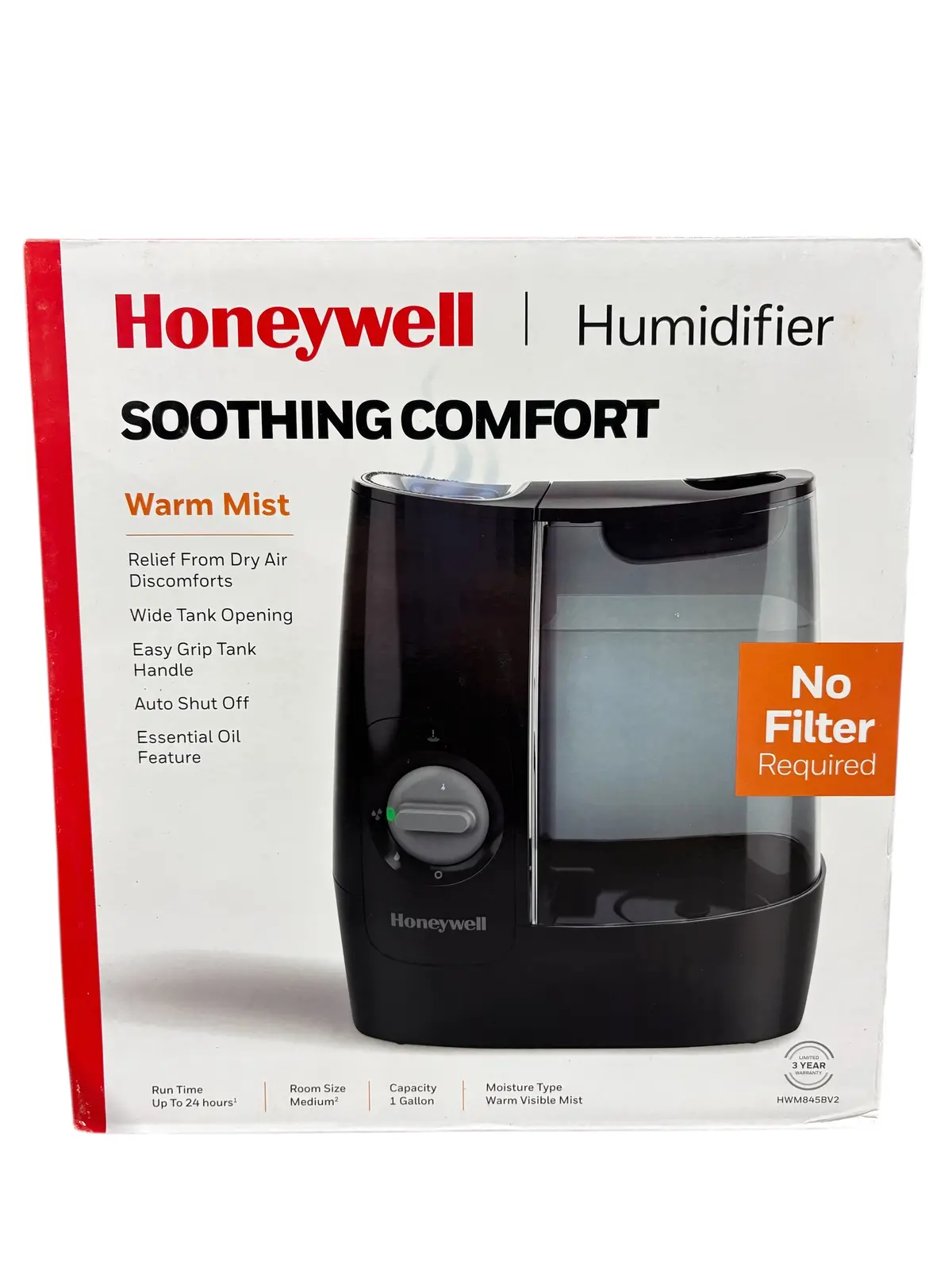 Honeywell, 1 Gallon, Filter Free, Warm Mist, Humidifier, Hwm845b 1