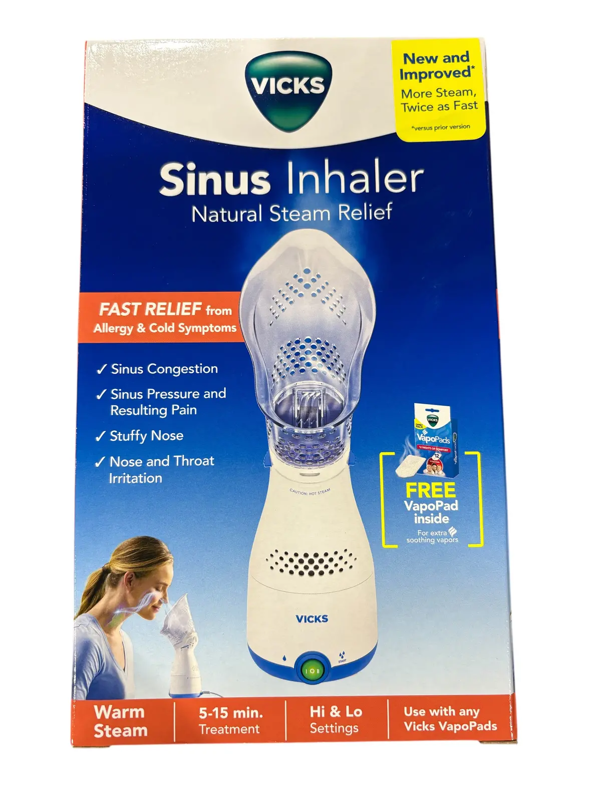 Vicks, Steam, Sinus, Inhaler, White, Vih200 1