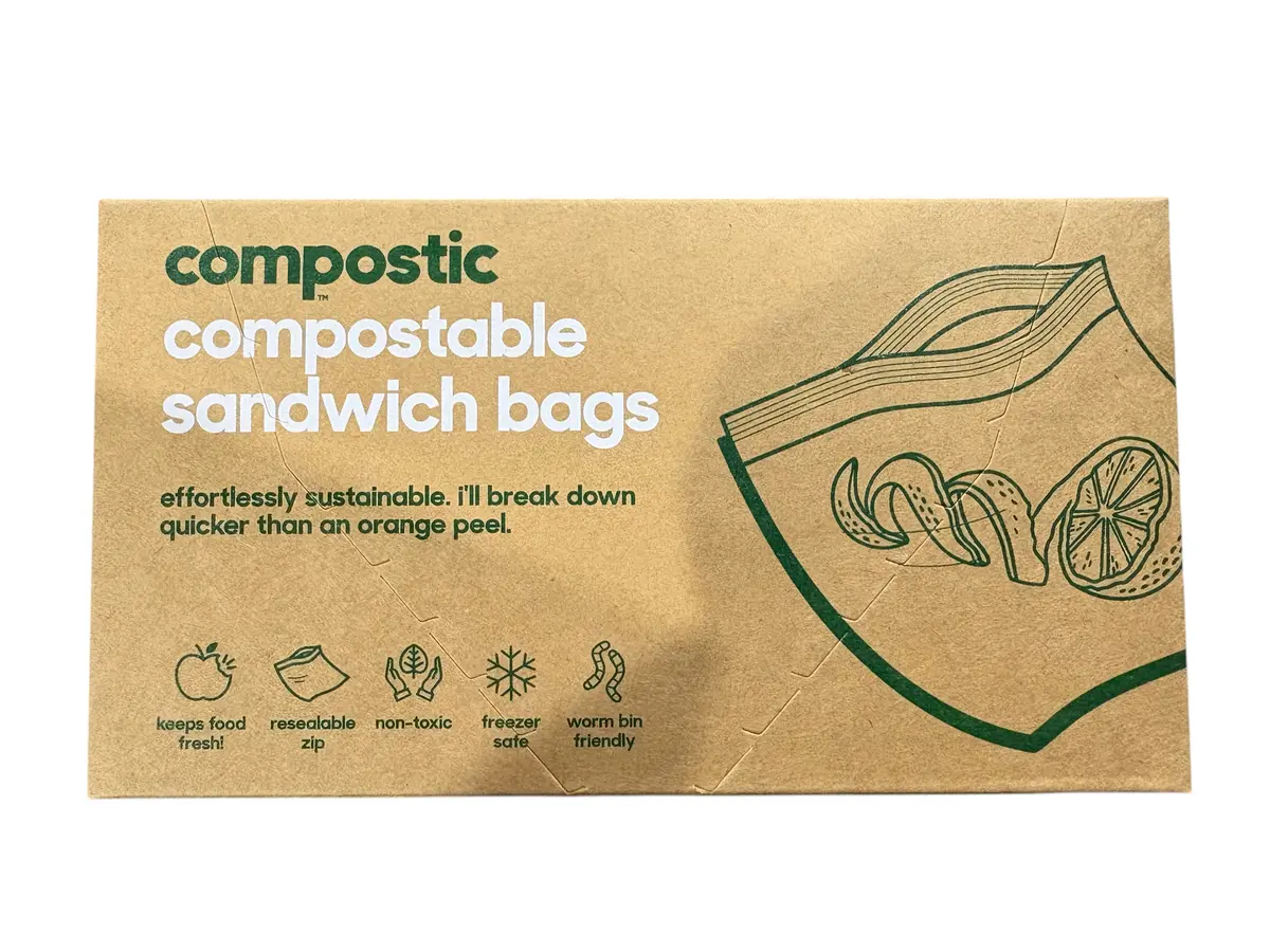 Compostic, Compostable, Sandwich Bags, 20 Count 1