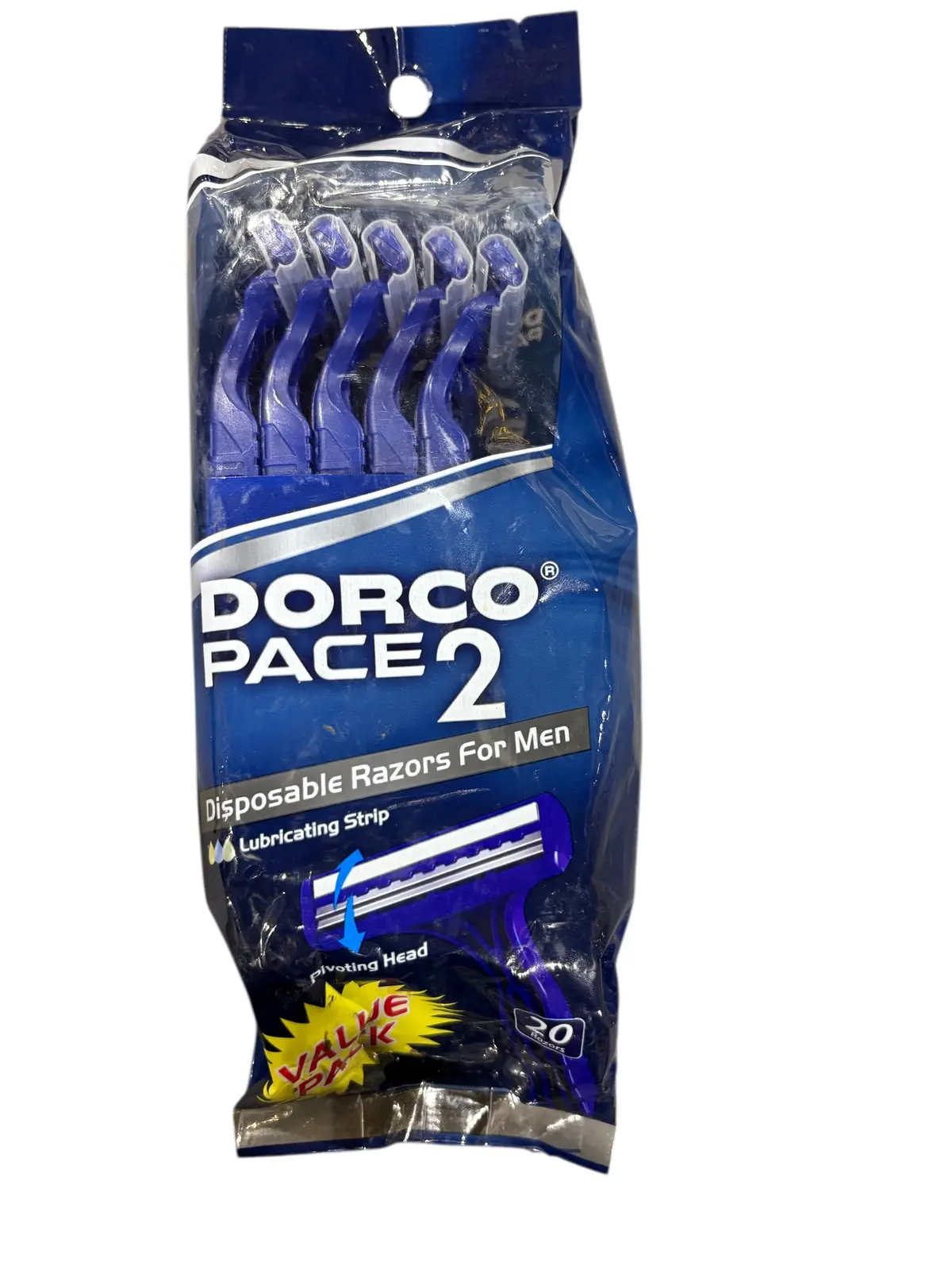 Dorco, Pace 2, Men's, Disposable Razors, 20Pk 1