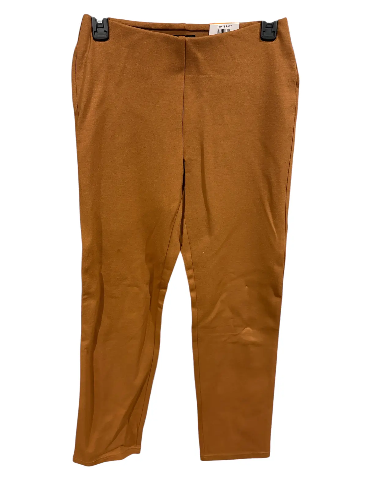 Jm Collection, Women's, Ponte Knit, Pull On, Ankle Pants, Burnt Amber 1