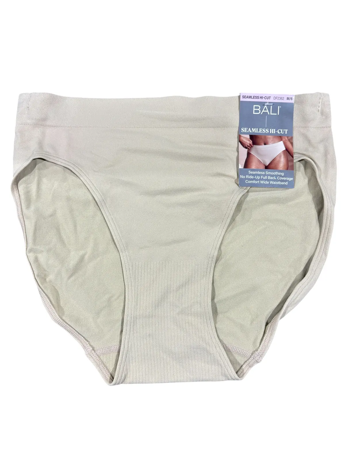 Bali, Seamless, Hi Cut, Underwear, Tan, Medium 1