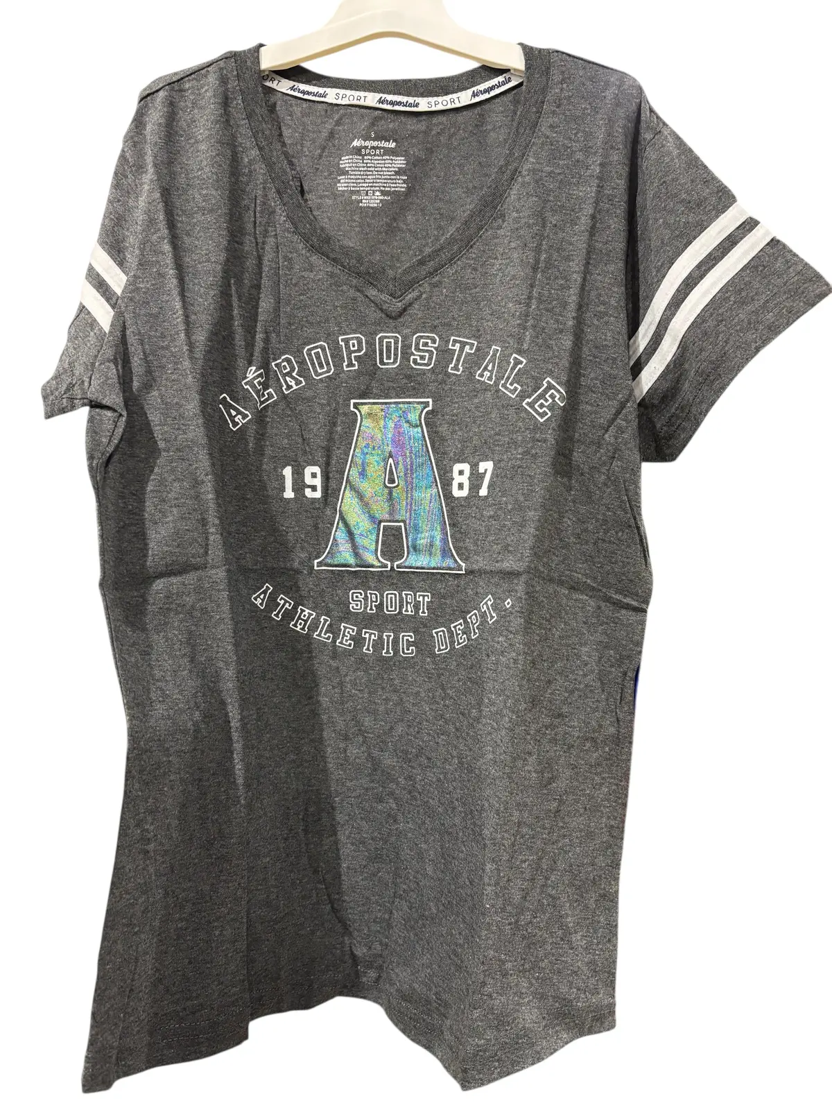 Aeropostale, Women's, Sport, T-Shirt, Grey 1