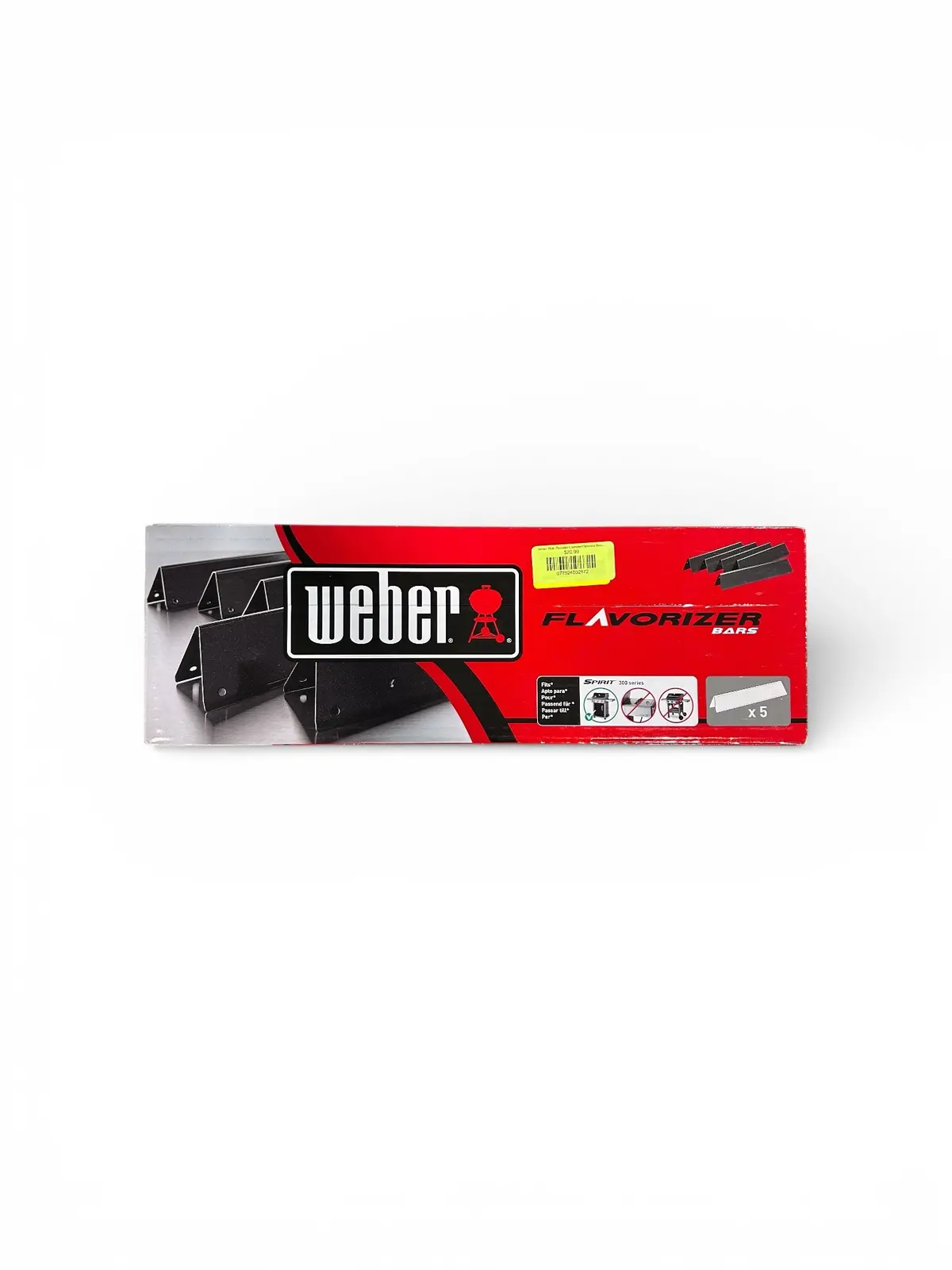 Weber, 7636, Porcelain-Enameled, Flavorizer Bars, Spirit 300 Series, Black 1