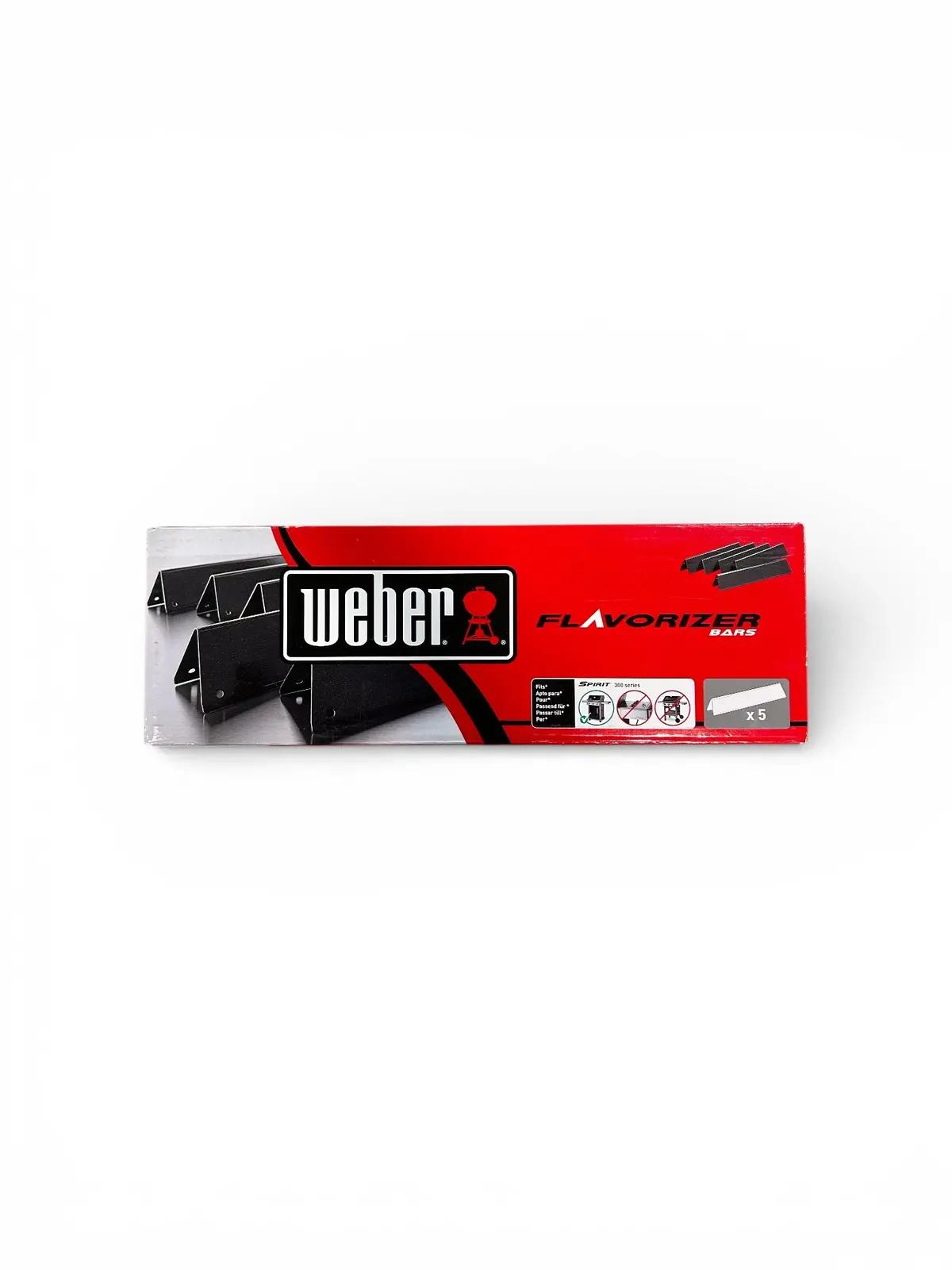 Weber, 7636, Porcelain Enameled, Flavorizer Bars, Spirit 300 Series, Gas Grills, Black 1