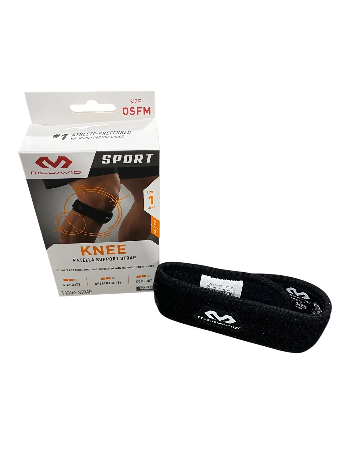Mcdavid, Sport Jumper's, Knee Patella Strap, Joint Support, Nylon, One Size 1
