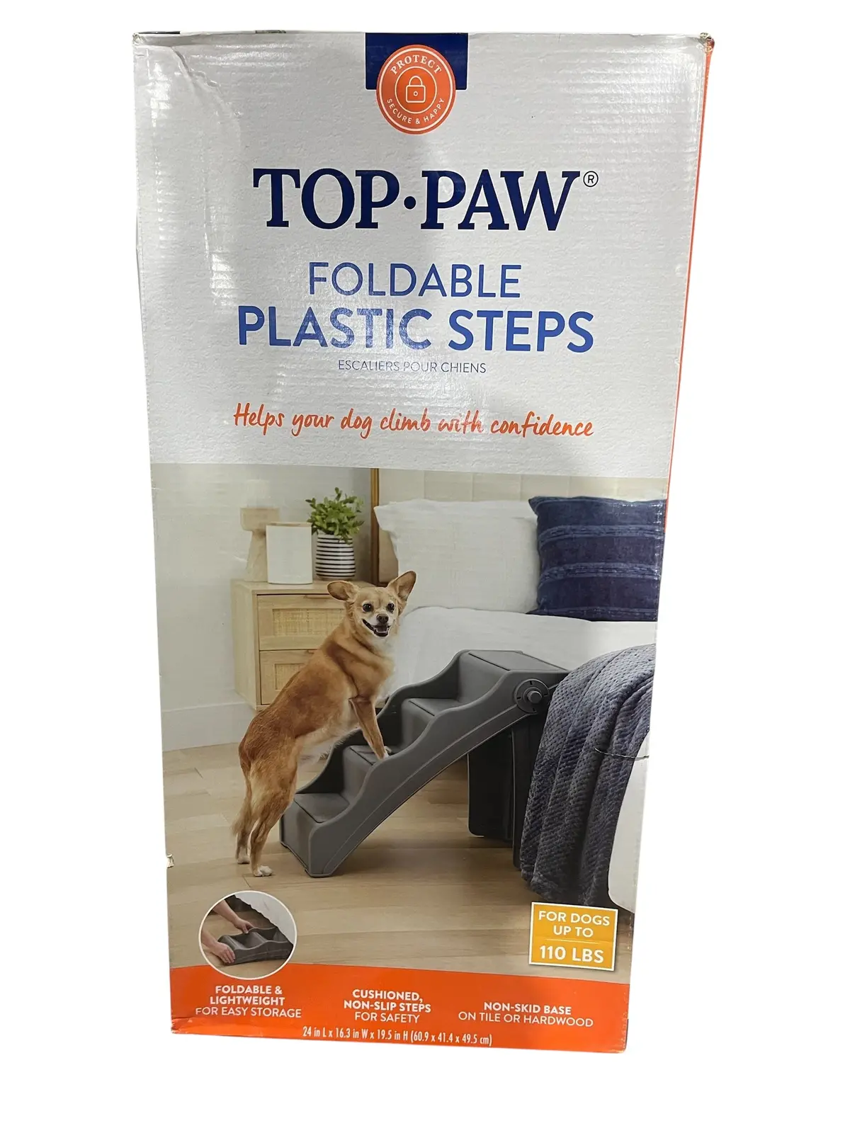 Top Paw, Foldable, Plastic Steps 1