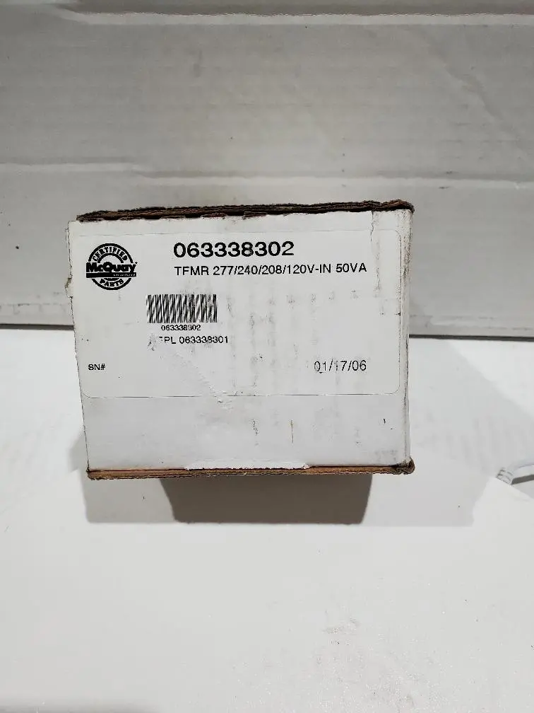 Mcquay Daikin 1/4 Hp 208/265V Motor Speed Transformer 063338302 1