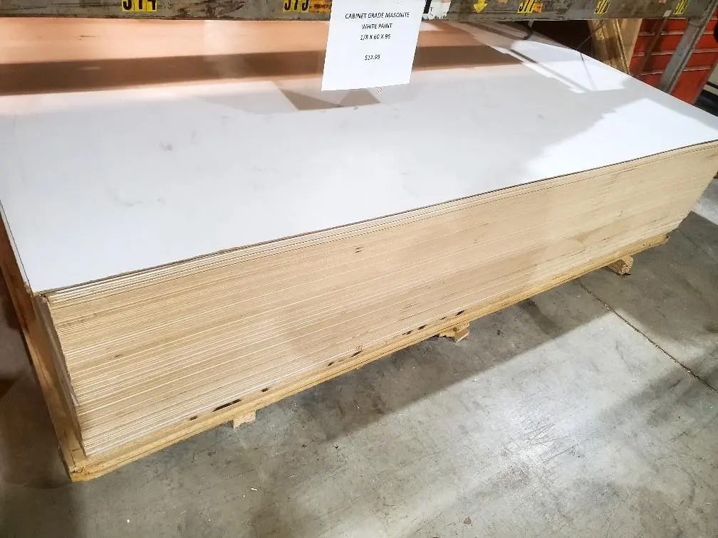 Masonite Painted White  1/8X30x96 Store Pickup Only 1