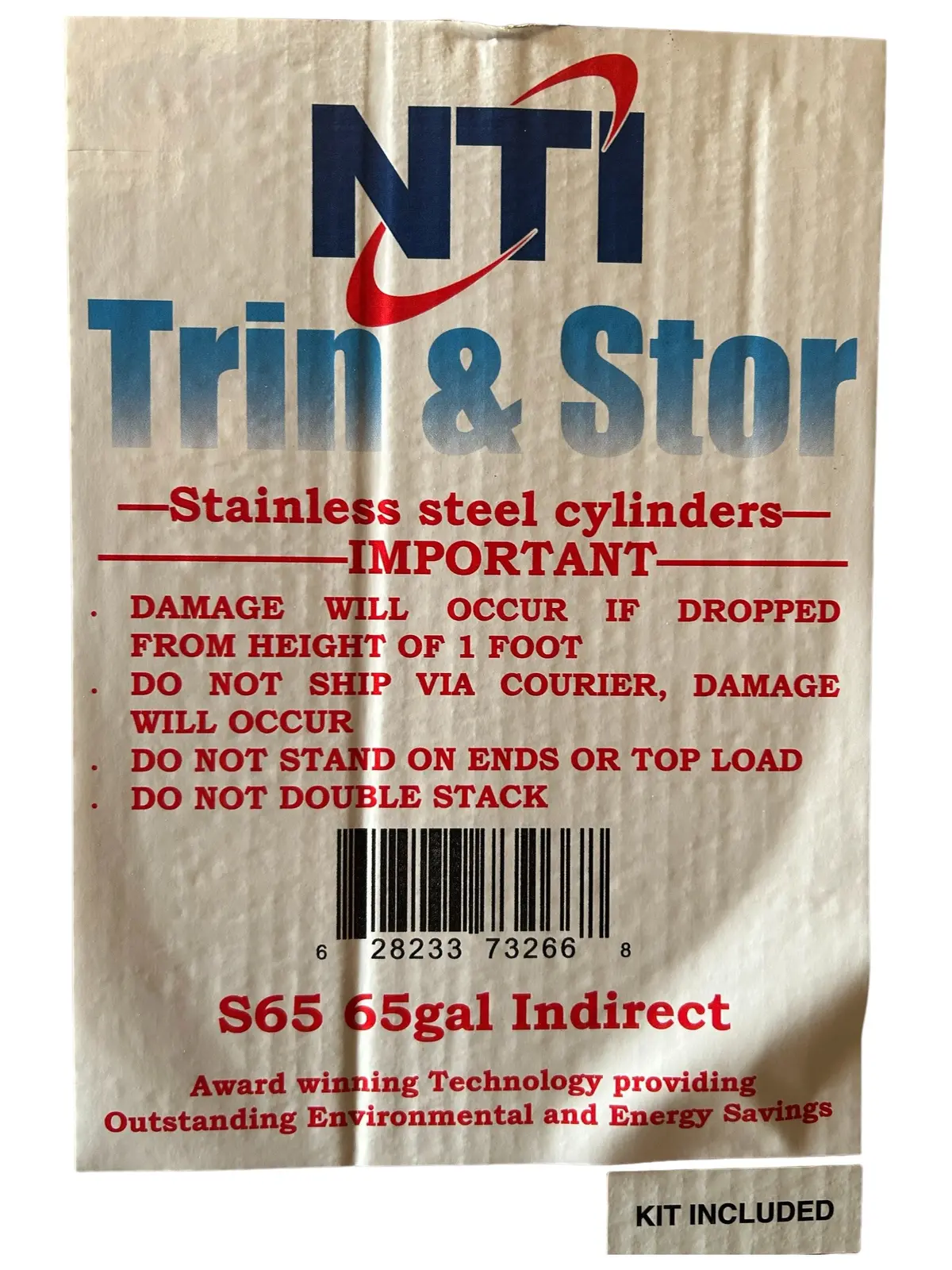 Nti, Trin & Stor, S65, 65Gal, Indirect, Boiler 1