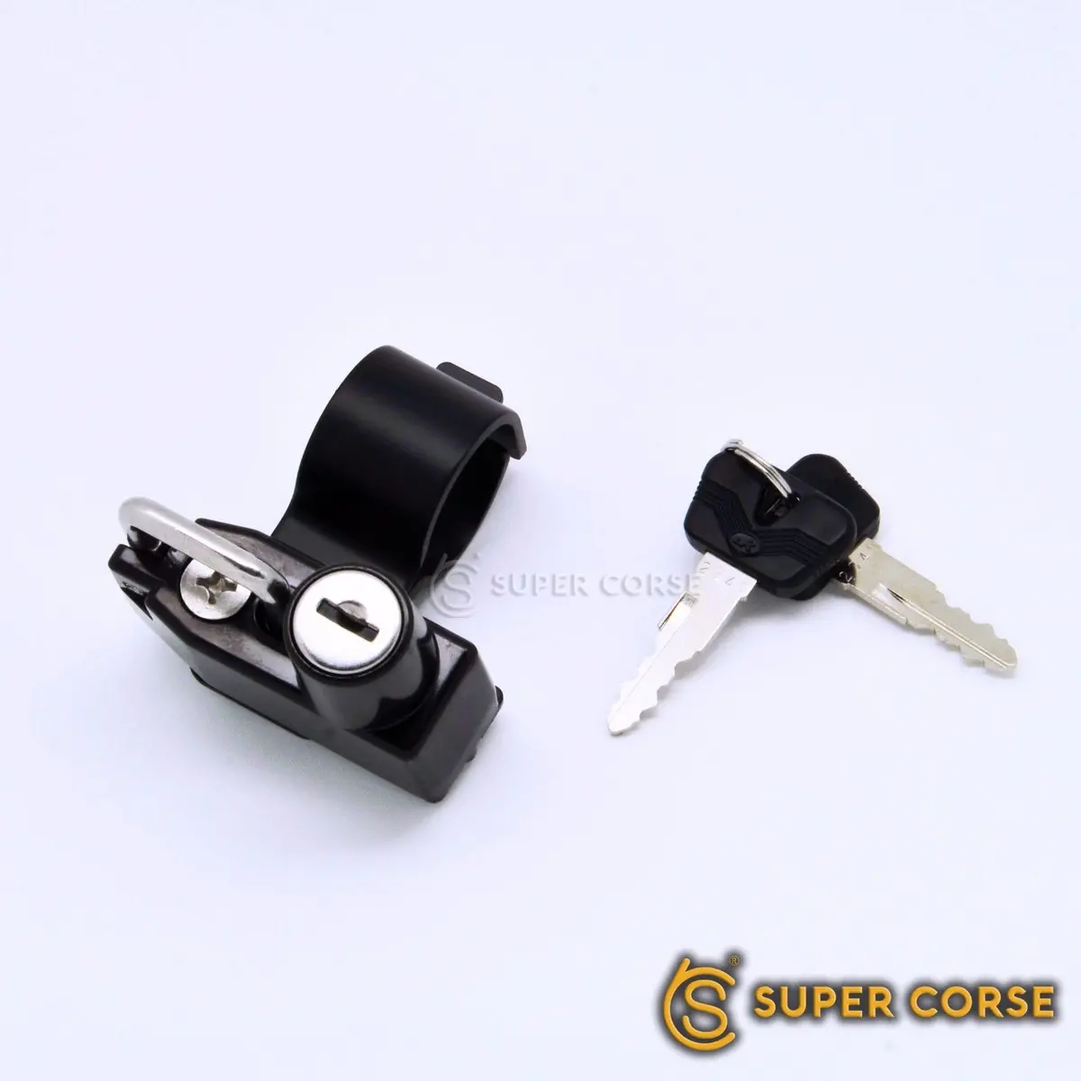 Super Corse Helmet Lock - Frame Rail Mount - 2016+ Triumph Classics 1