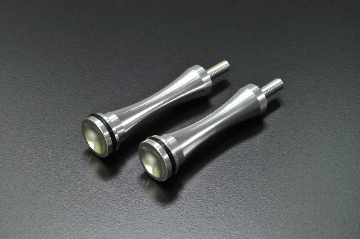 Super Corse Tool Free Seat Bolts - Long - Triumph Bonneville, Thruxton, Scrambler - Black, Silver, Brass 1