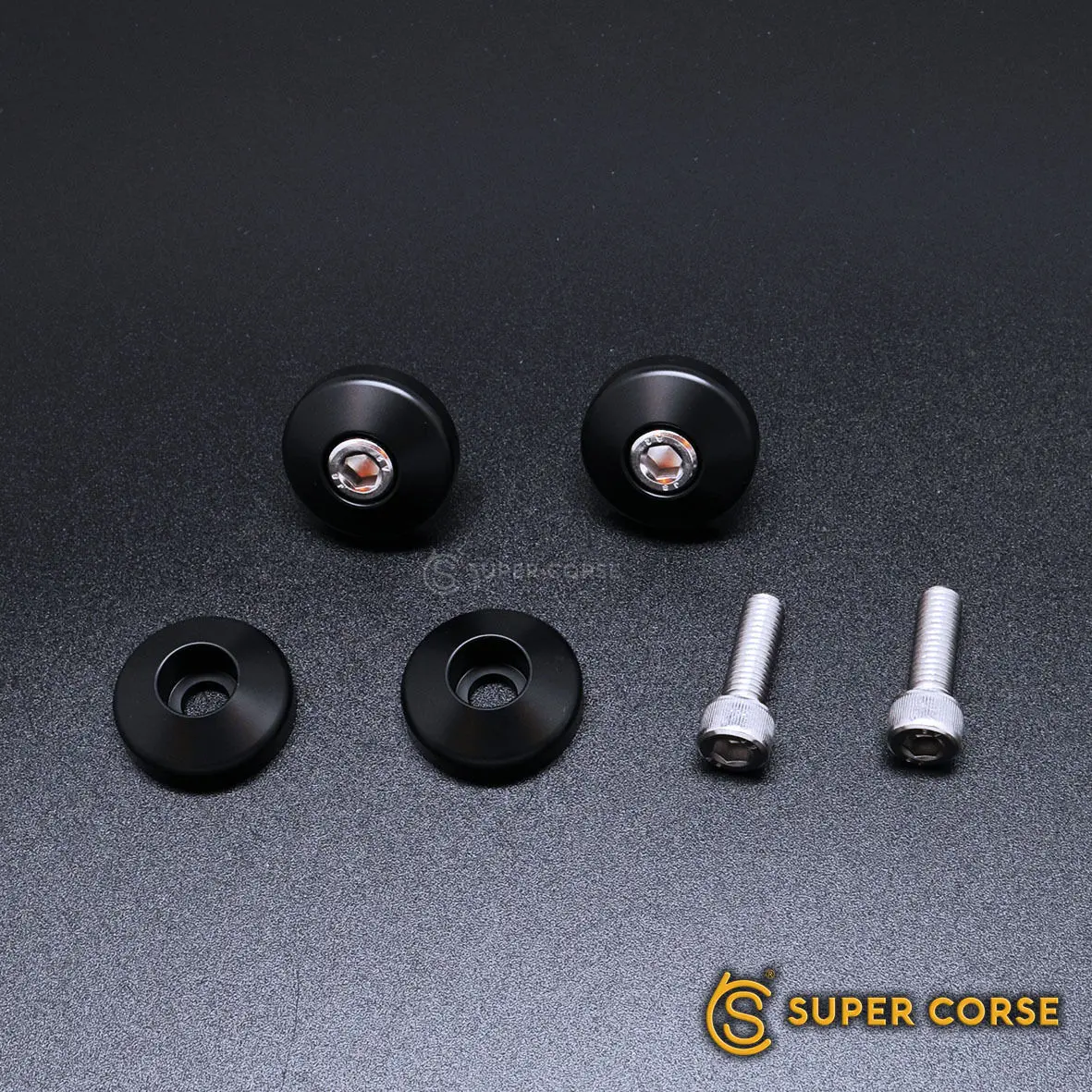 Super Corse Shock Dress Up Bolt Kit - 2016+ Triumph Classics - Black Or Silver 2