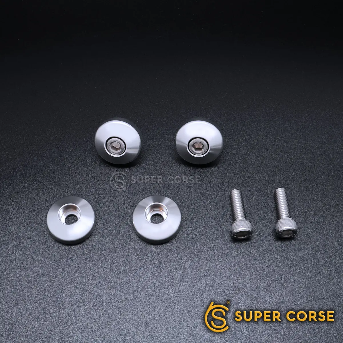 Super Corse Shock Dress Up Bolt Kit - 2016+ Triumph Classics - Black Or Silver 1