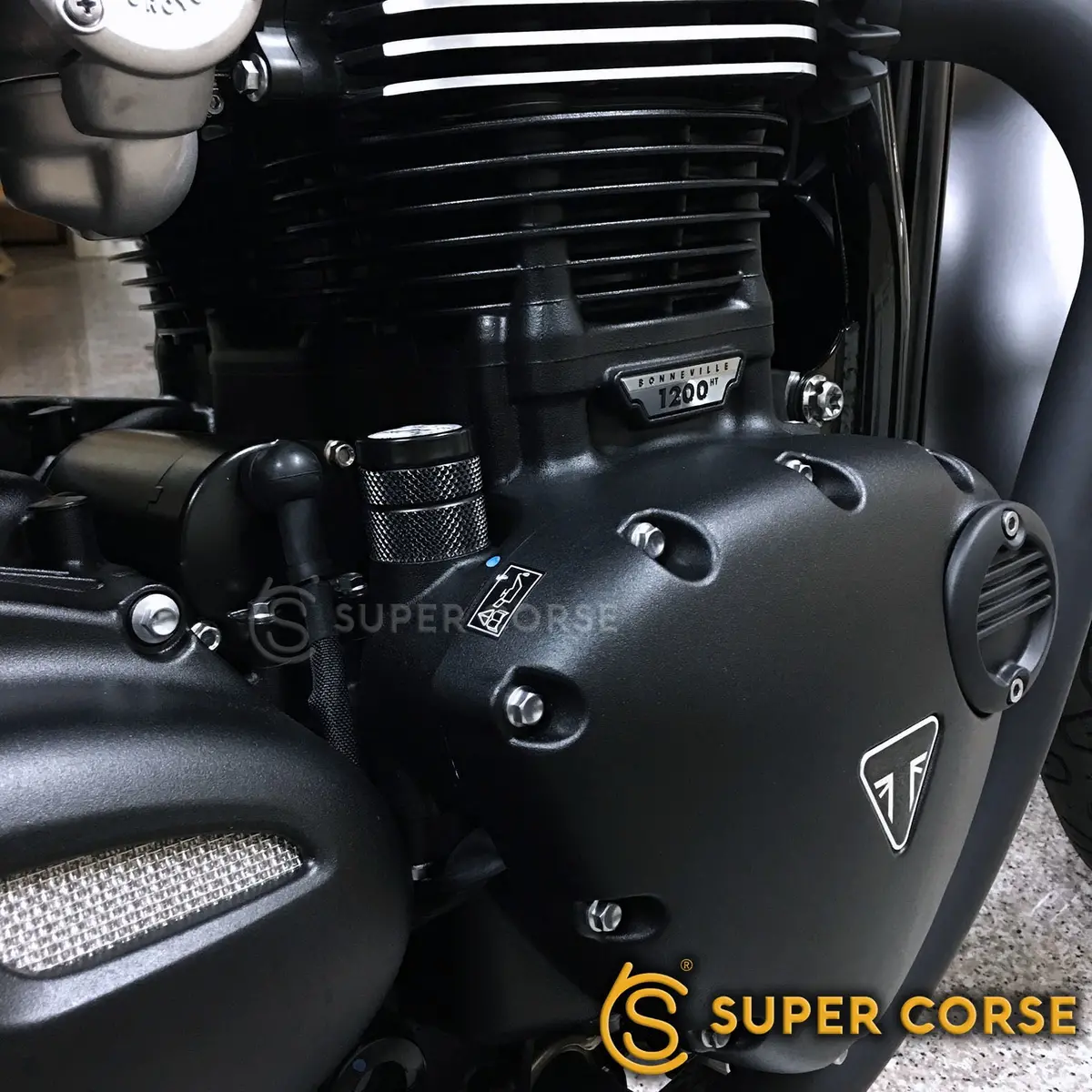 Super Corse Temperature Gauge Oil Fill Cap - Triumph Classics 2