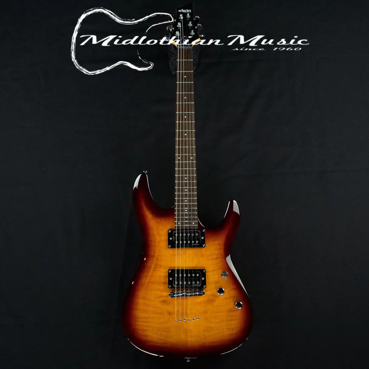 Schecter C-6 Plus - Electric Guitar - Vintage Sunburst Gloss Finish 1