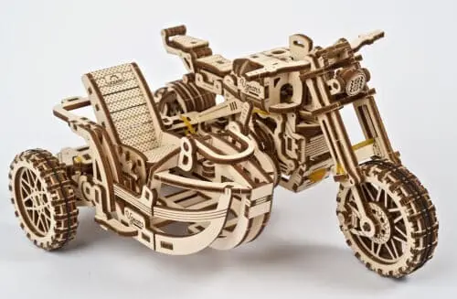Ugears Scrambler Ugr-10 With Sidecar 1