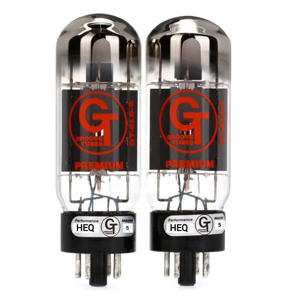 Groove Tubes Gt-6L6-Rd-M Amplifier Power Tubes - Medium (Rating 5) Matched Duet (113515) (Pair) 1