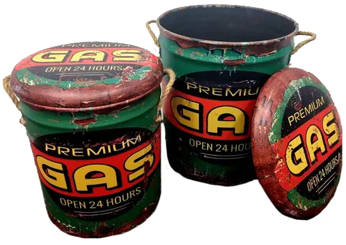 Workshop Storage -  Set Of Two Premium Gas Tubs/Stools 1