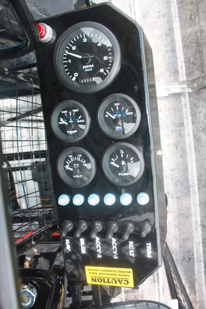 Side Automotive Instrument Panel Complete W/Toggles 1