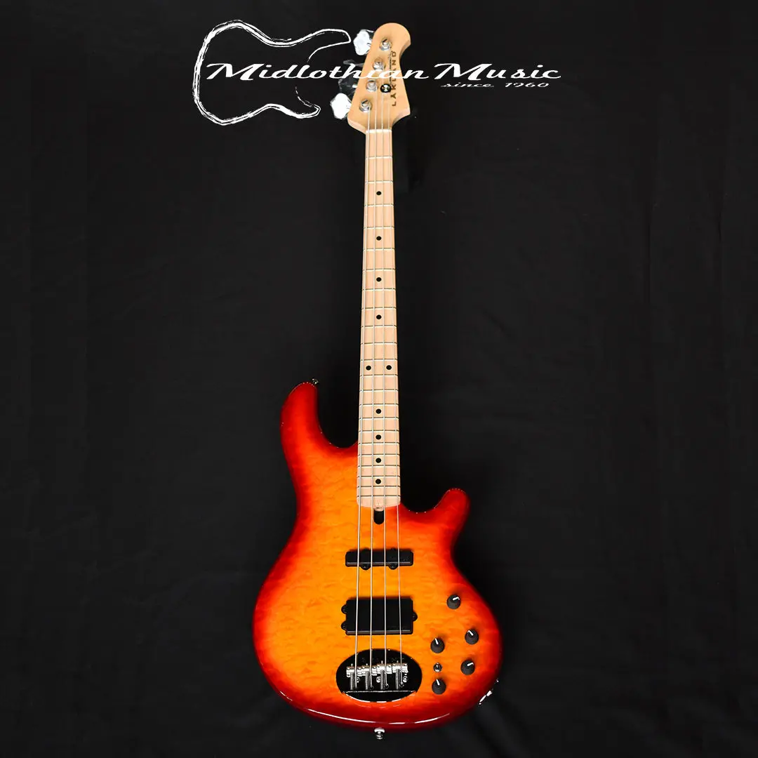Lakland Skyline 44-02 - 4-String Deluxe Bass Guitar - Cherry Burst Gloss Finish (210619389) W/Free Gator Gig Bag 1