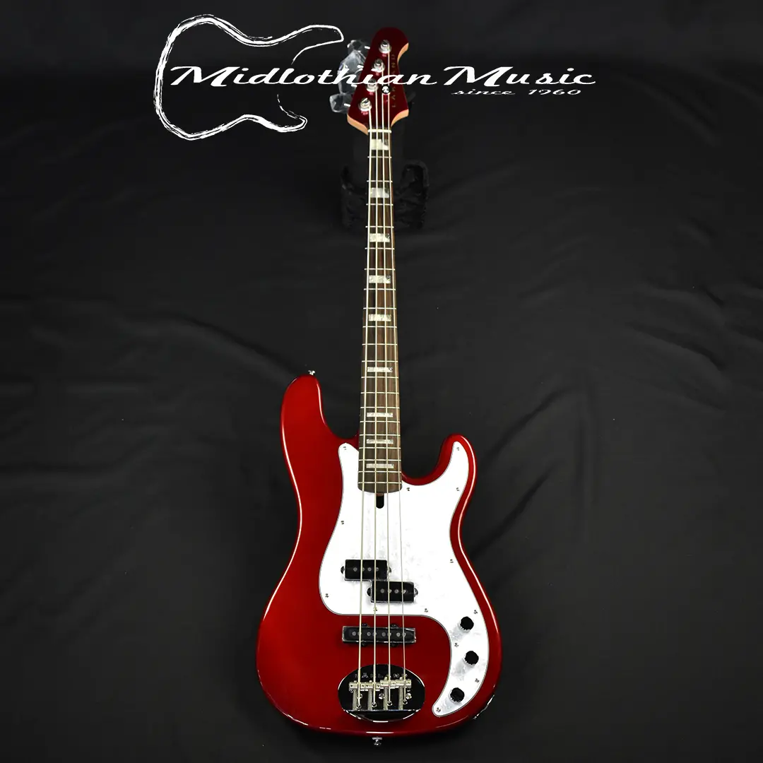 Lakland 44-64 Skyline Custom Pj - 4-String Bass - Candy Apple Red Limited Finish (210813708) W/Free Gator Gig Bag 1