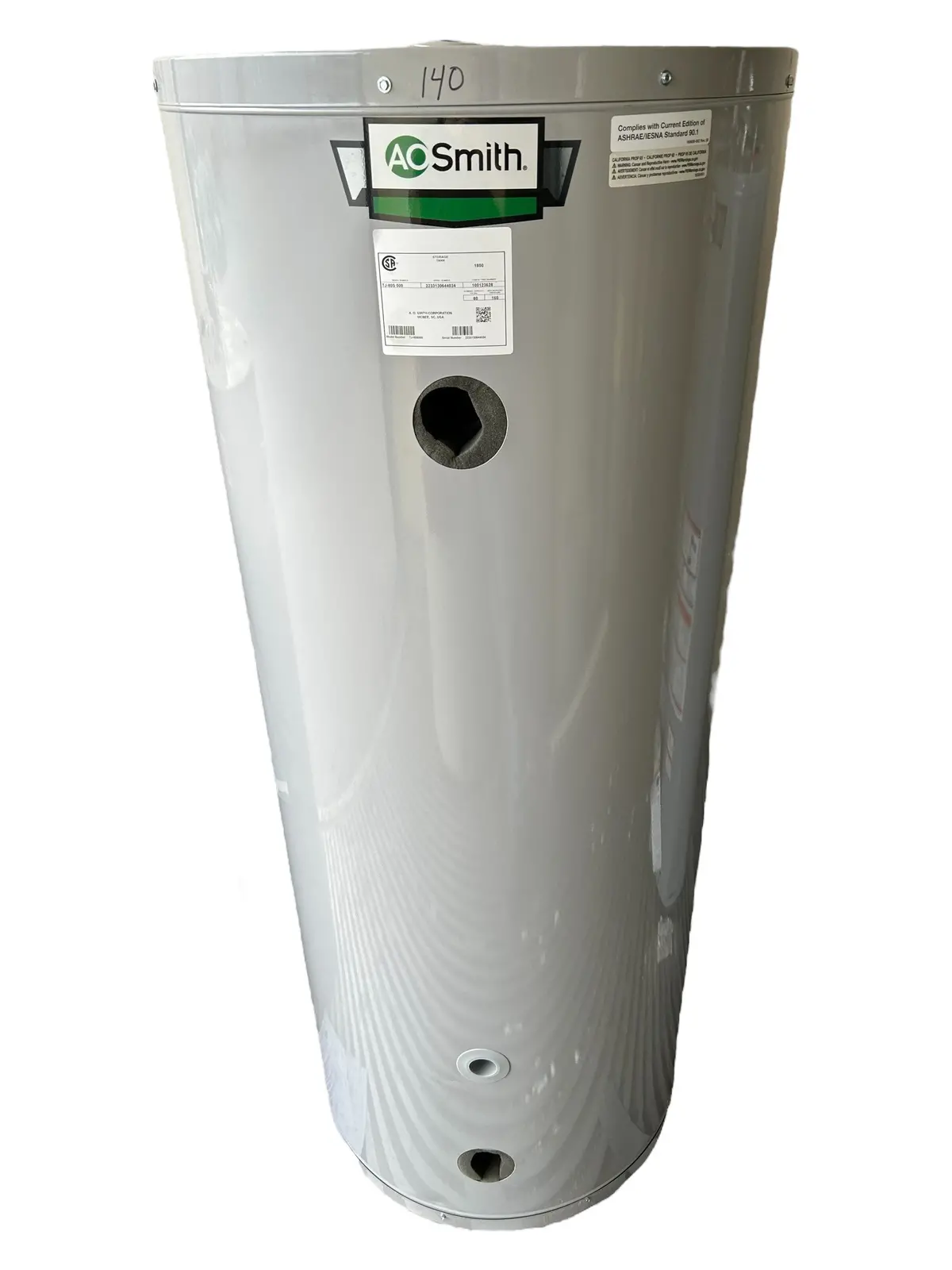 Ao Smith, Tj-80S, 80 Gallon, Standard Jacketed & Insulated Commercial Storage Tank (Vertical Only) 1