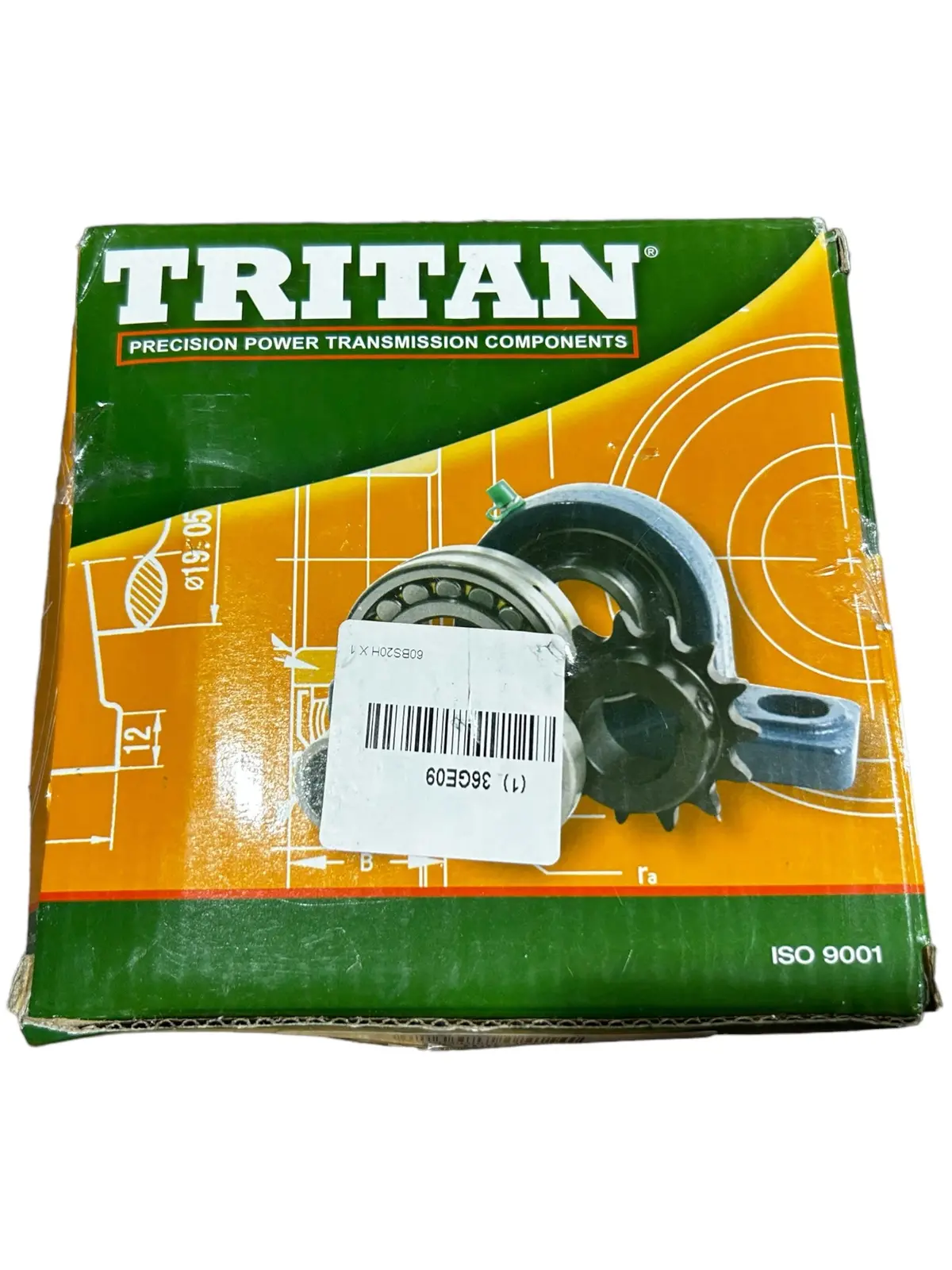 Tritan, 60Bs20hx1, 3/4 Pitch, 1" Finished Bore, 20 Teeth, Sprocket 1